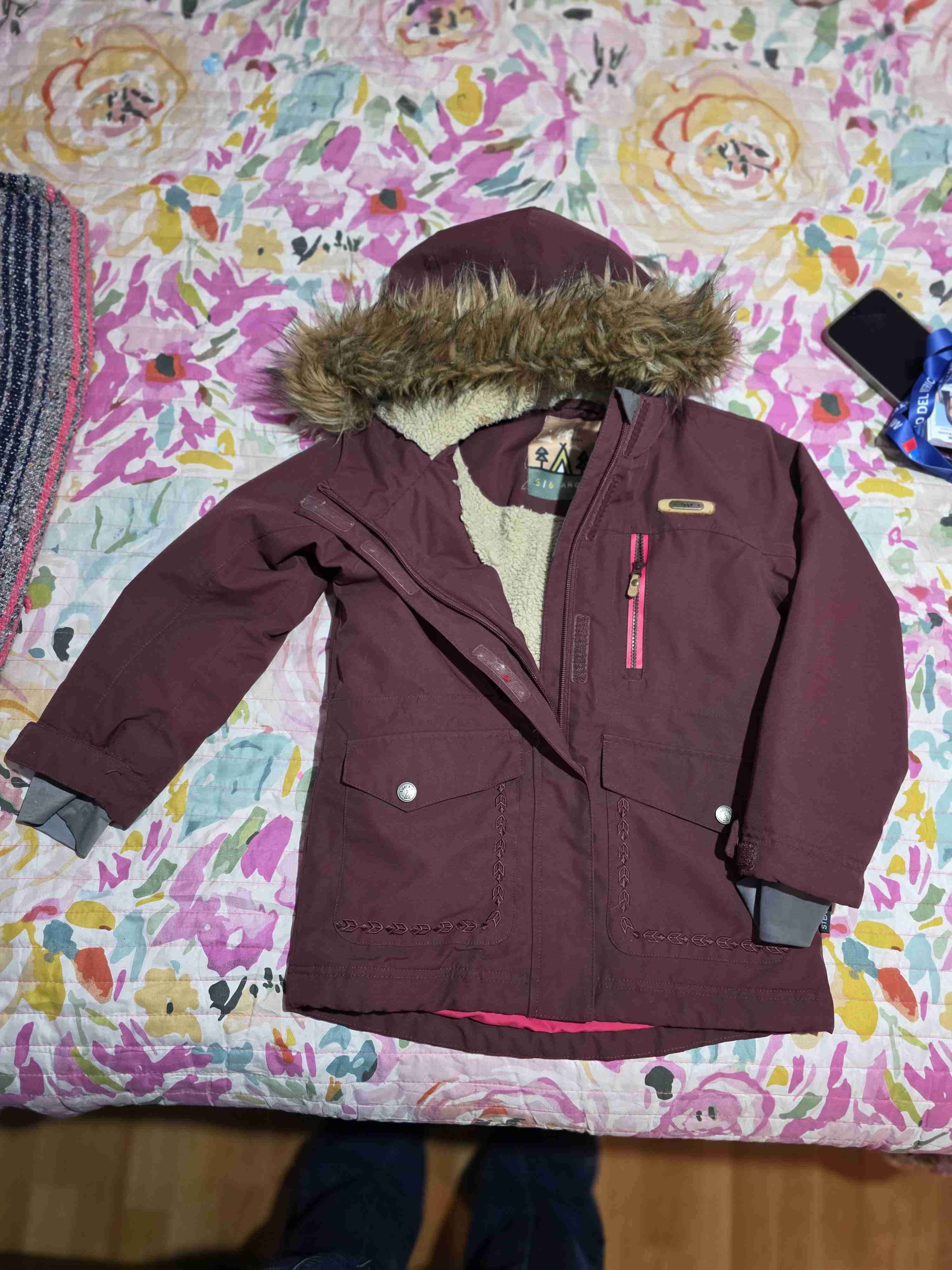 Chaqueta Lippi burdeo talla 5-6 años - miniatura 1