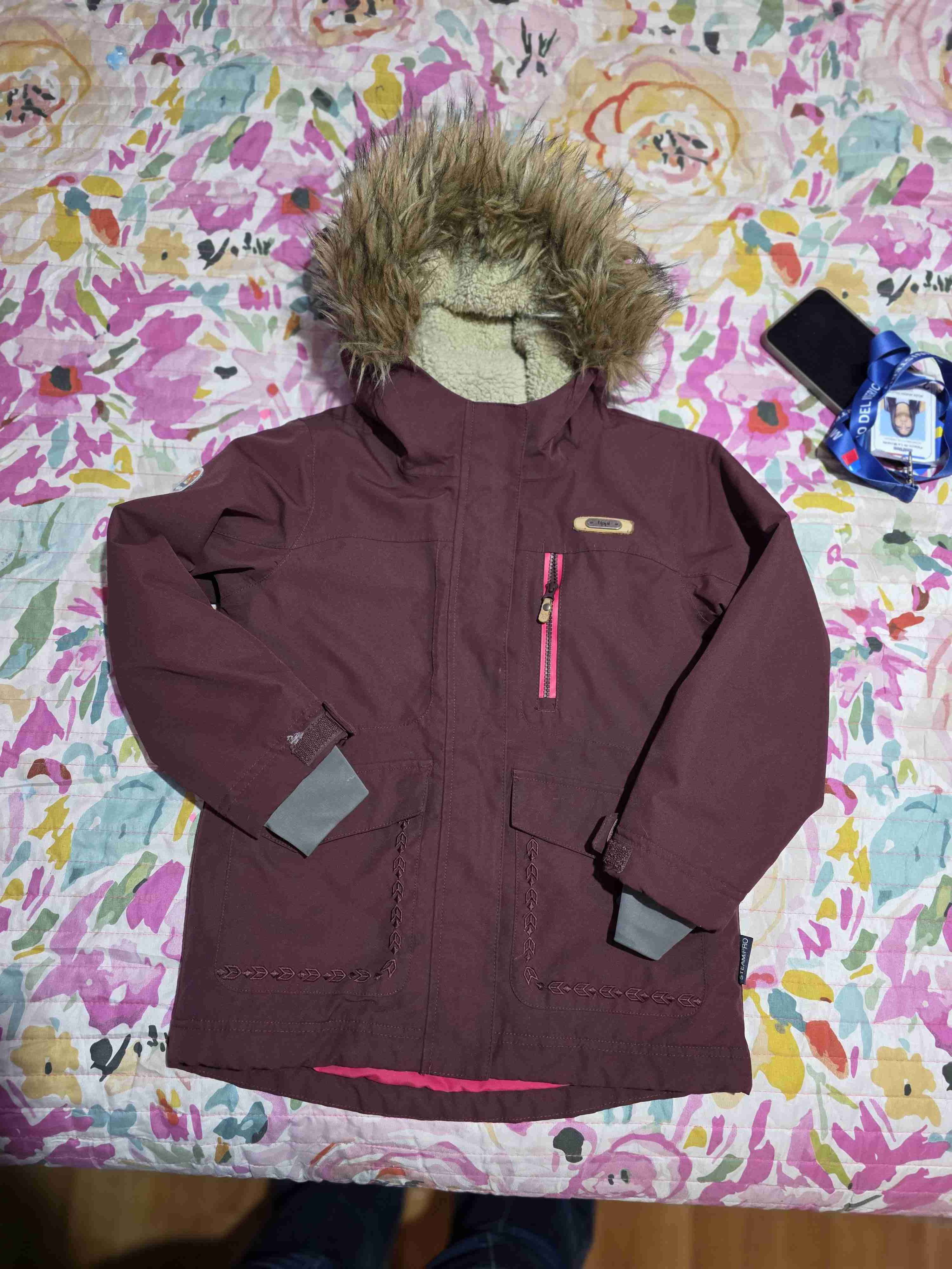 Chaqueta Lippi burdeo talla 5-6 años - miniatura 2