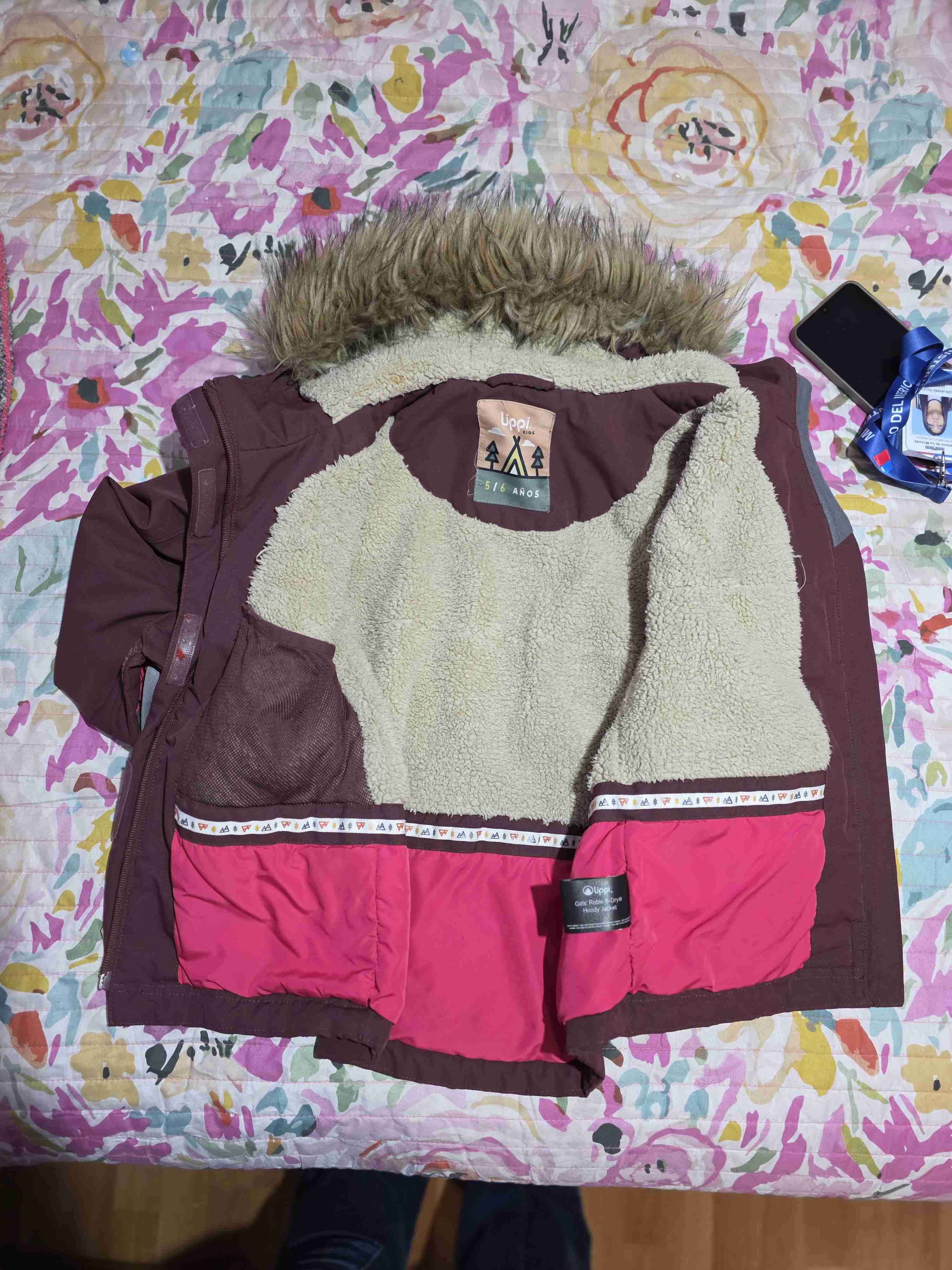 Chaqueta Lippi burdeo talla 5-6 años - miniatura 3