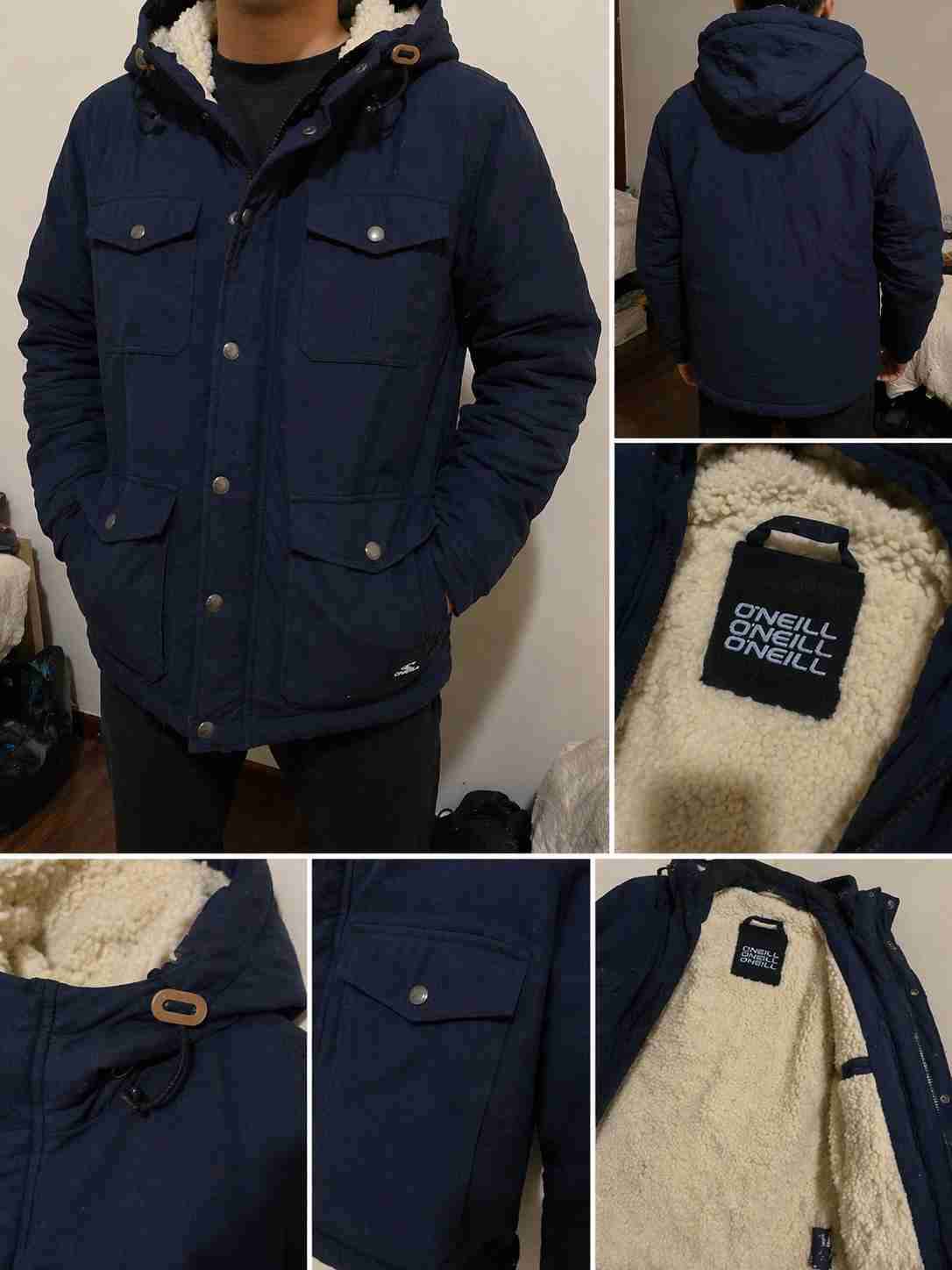 Parka azul O'Neill con capucha