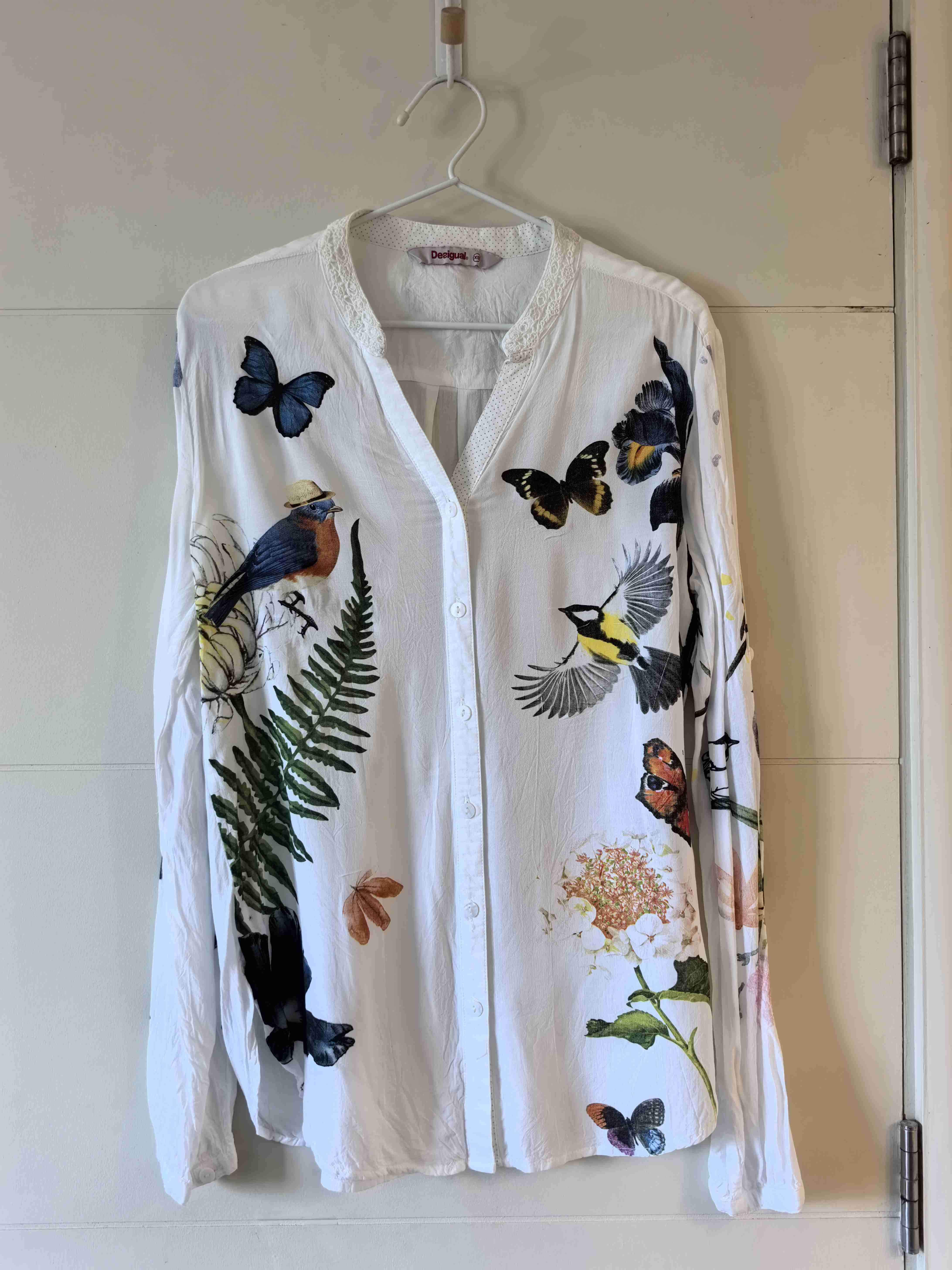 Blusa estampada de manga larga