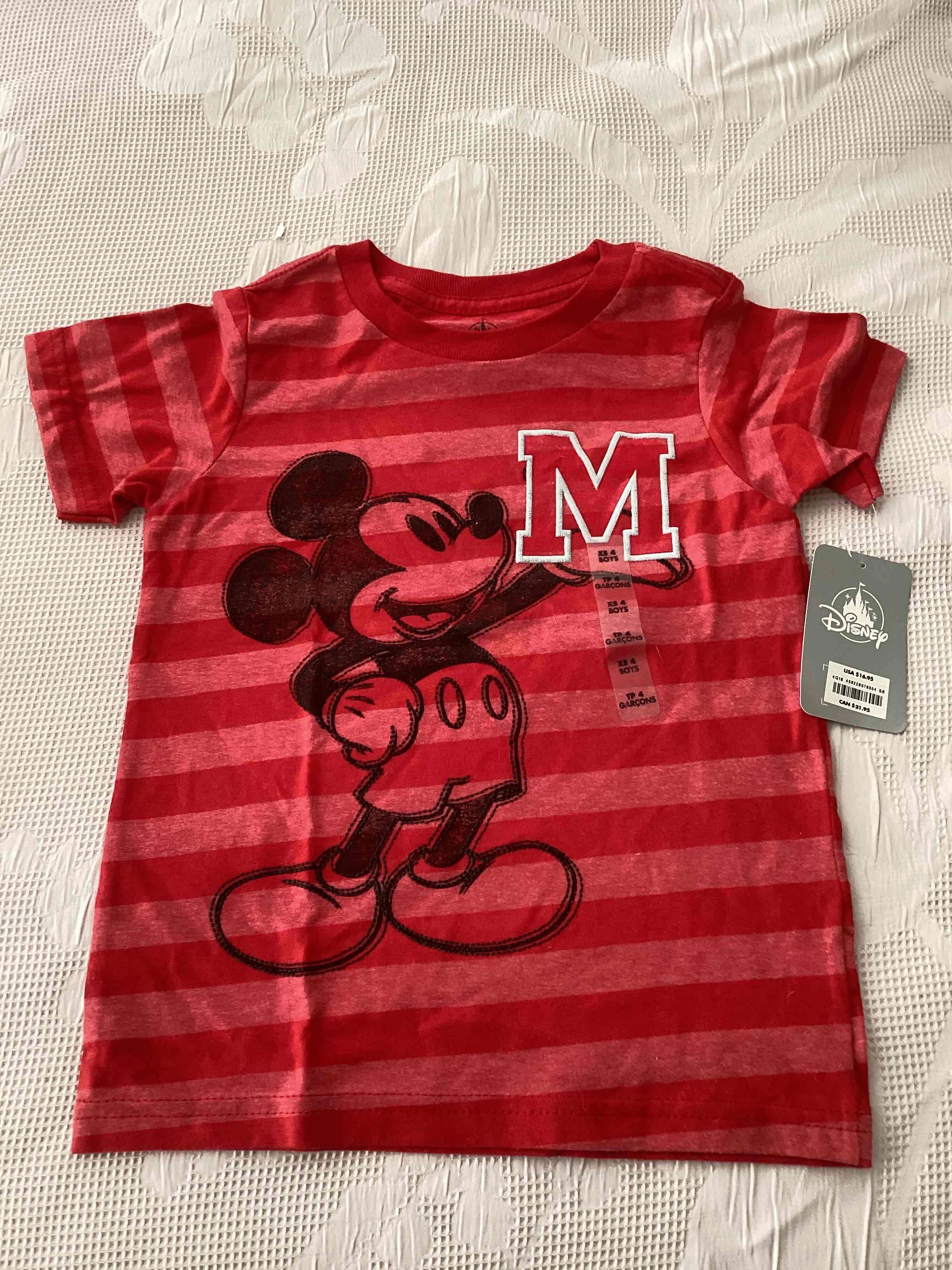 Polera roja Mickey Disney talla 4 - miniatura 1