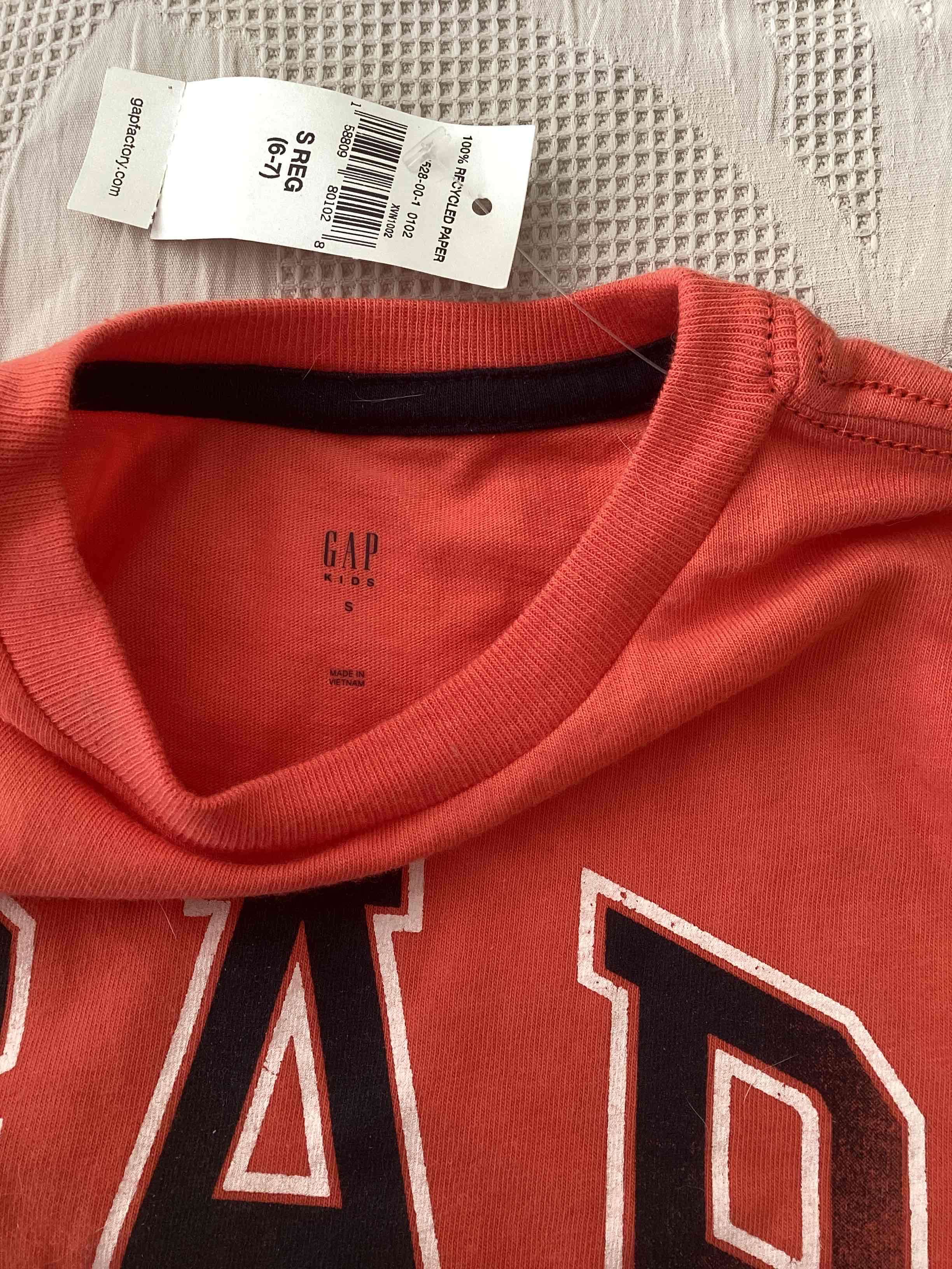 Polera naranja GAP para niños manga corta - miniatura 2