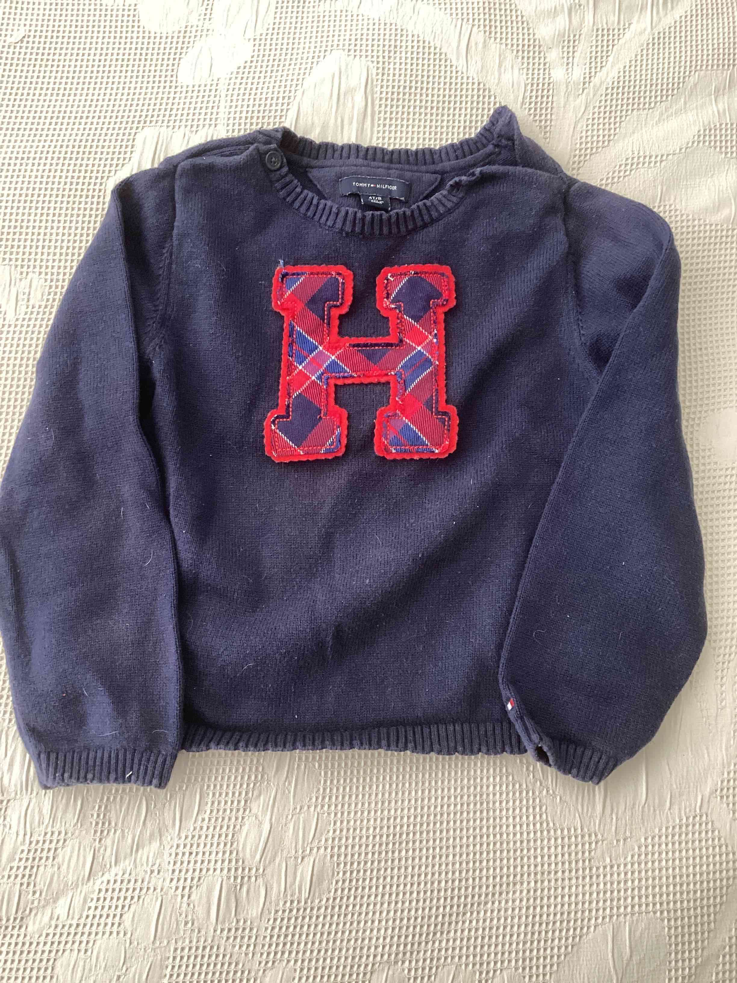 Suéter azul niña Tommy Hilfiger talla 4 - miniatura 1