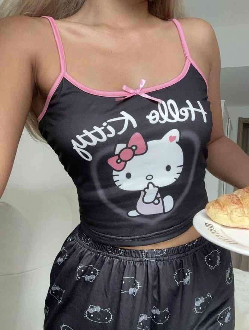 Pijama negro Hello Kitty - miniatura 1