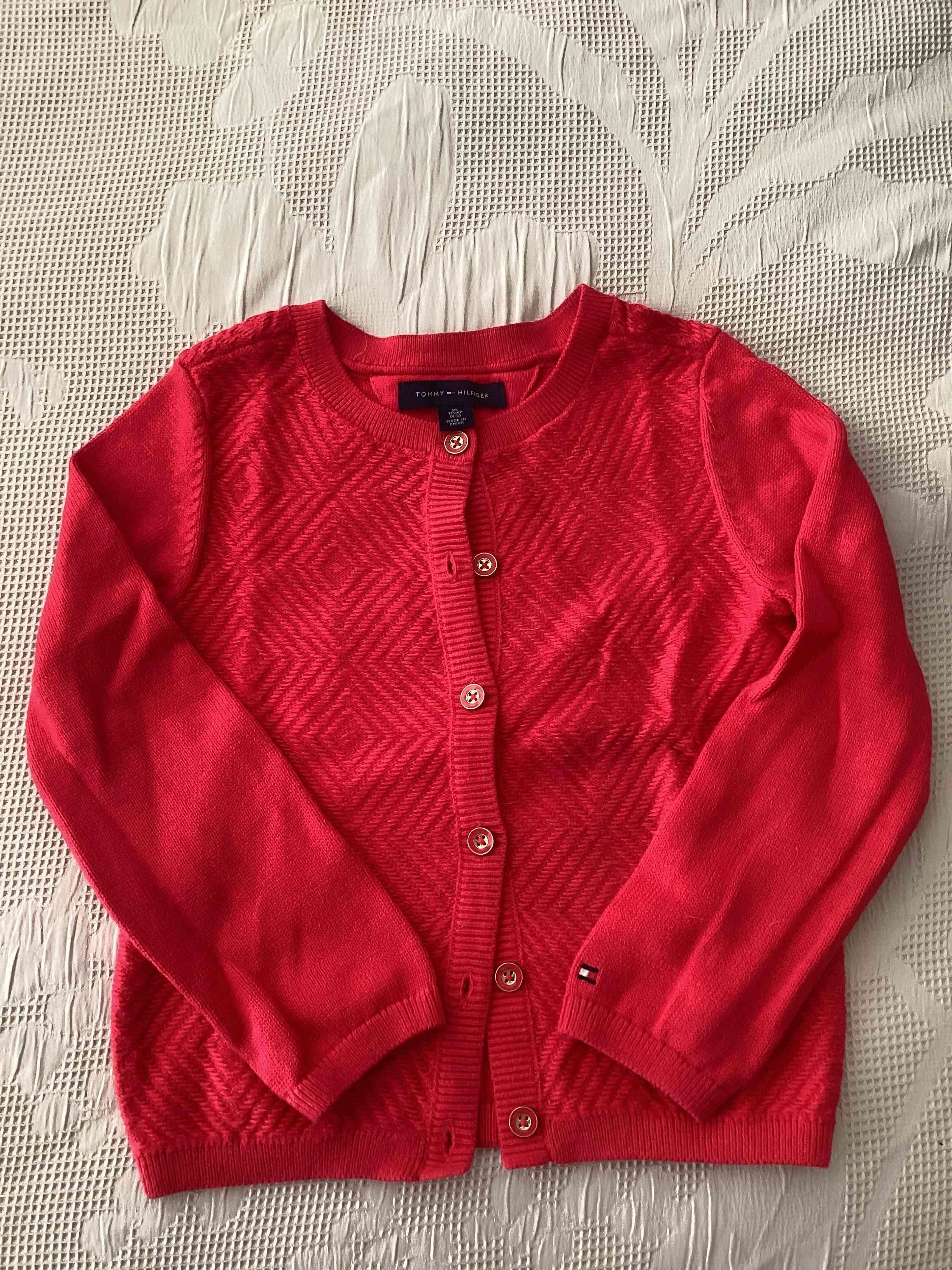 Cardigan fucsia niña Tommy Hilfiger - miniatura 1