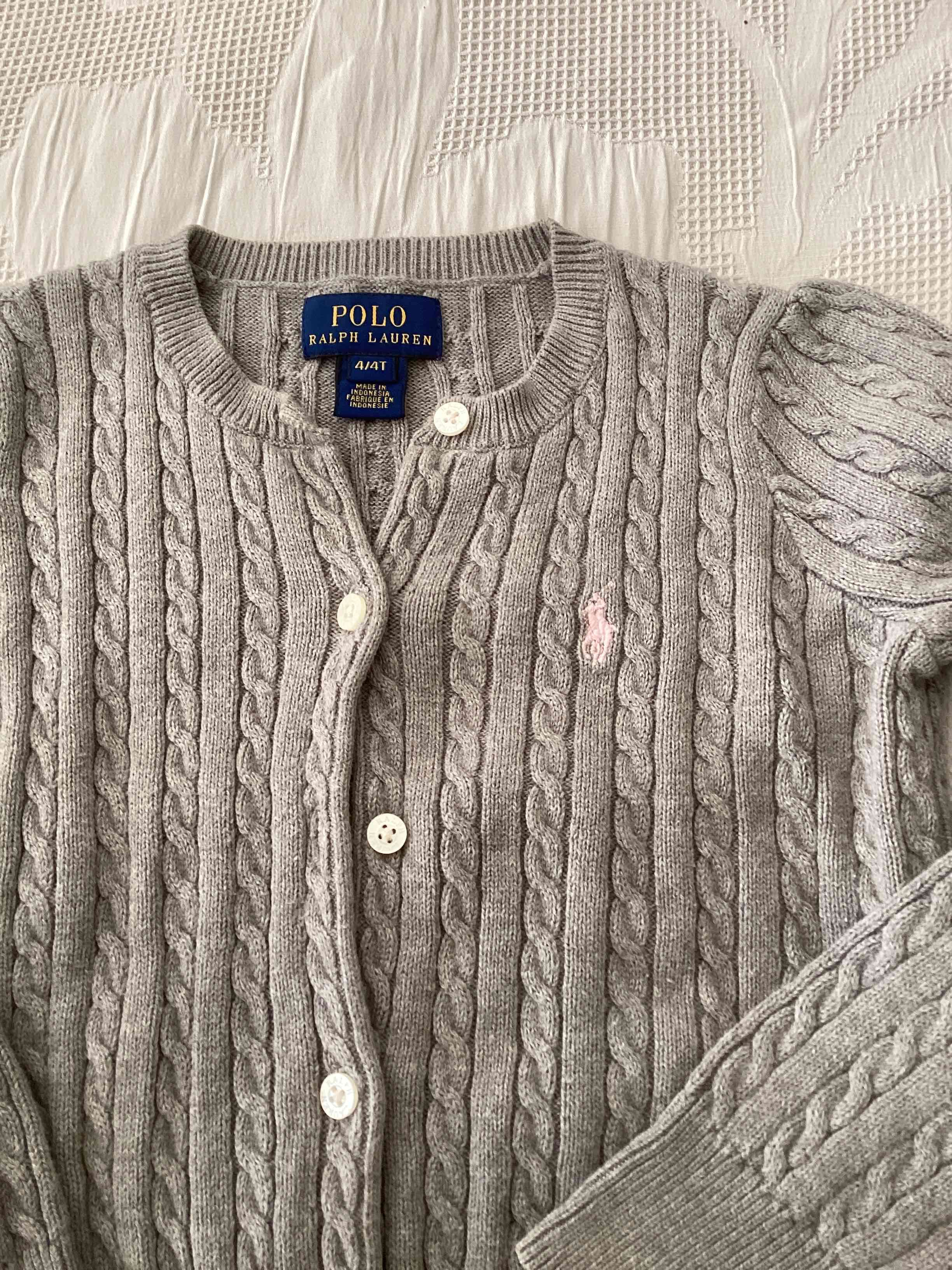 Cardigan gris Polo Ralph Lauren niña - miniatura 2