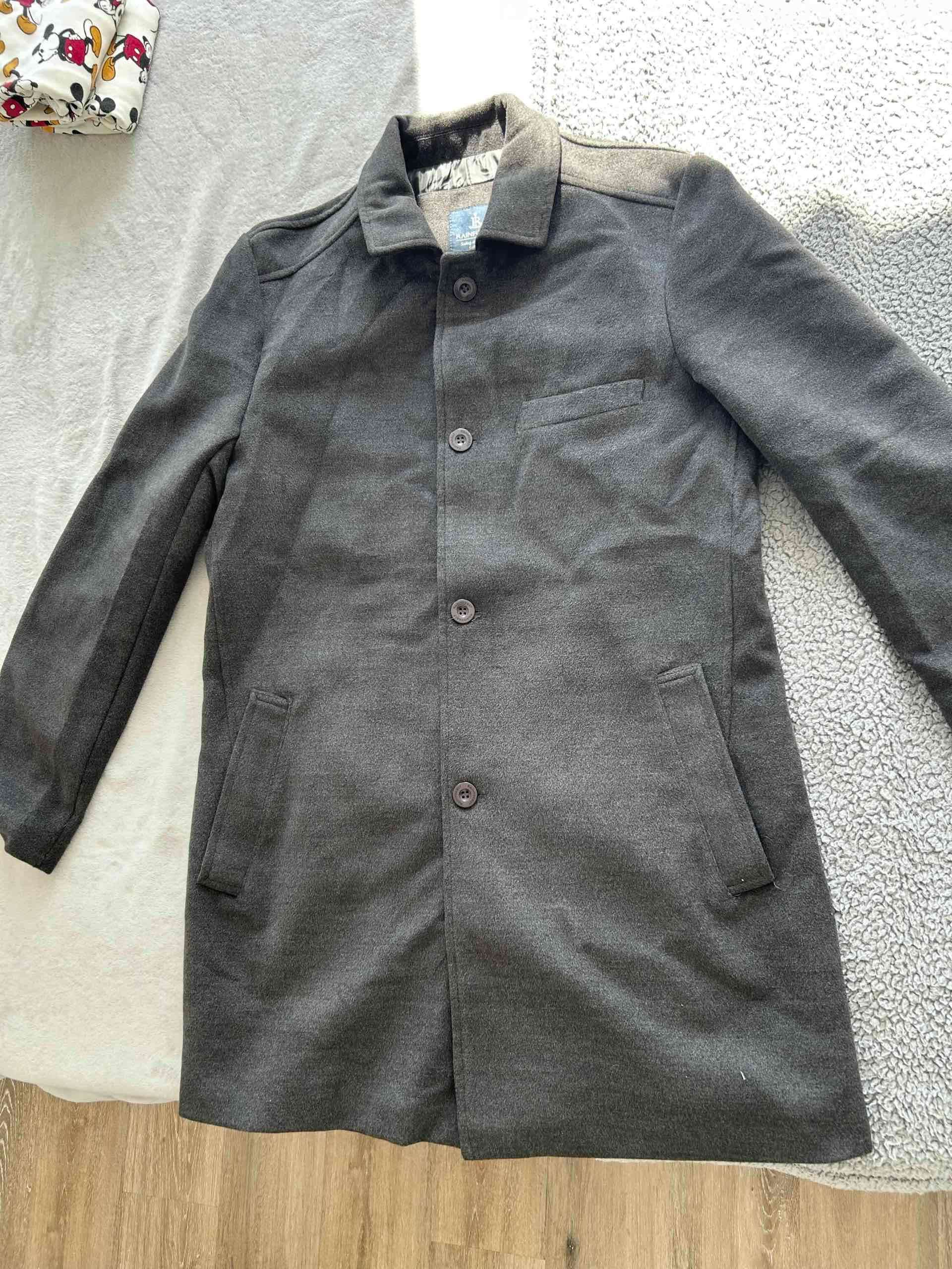 Abrigo gris largo para hombre - miniatura 1