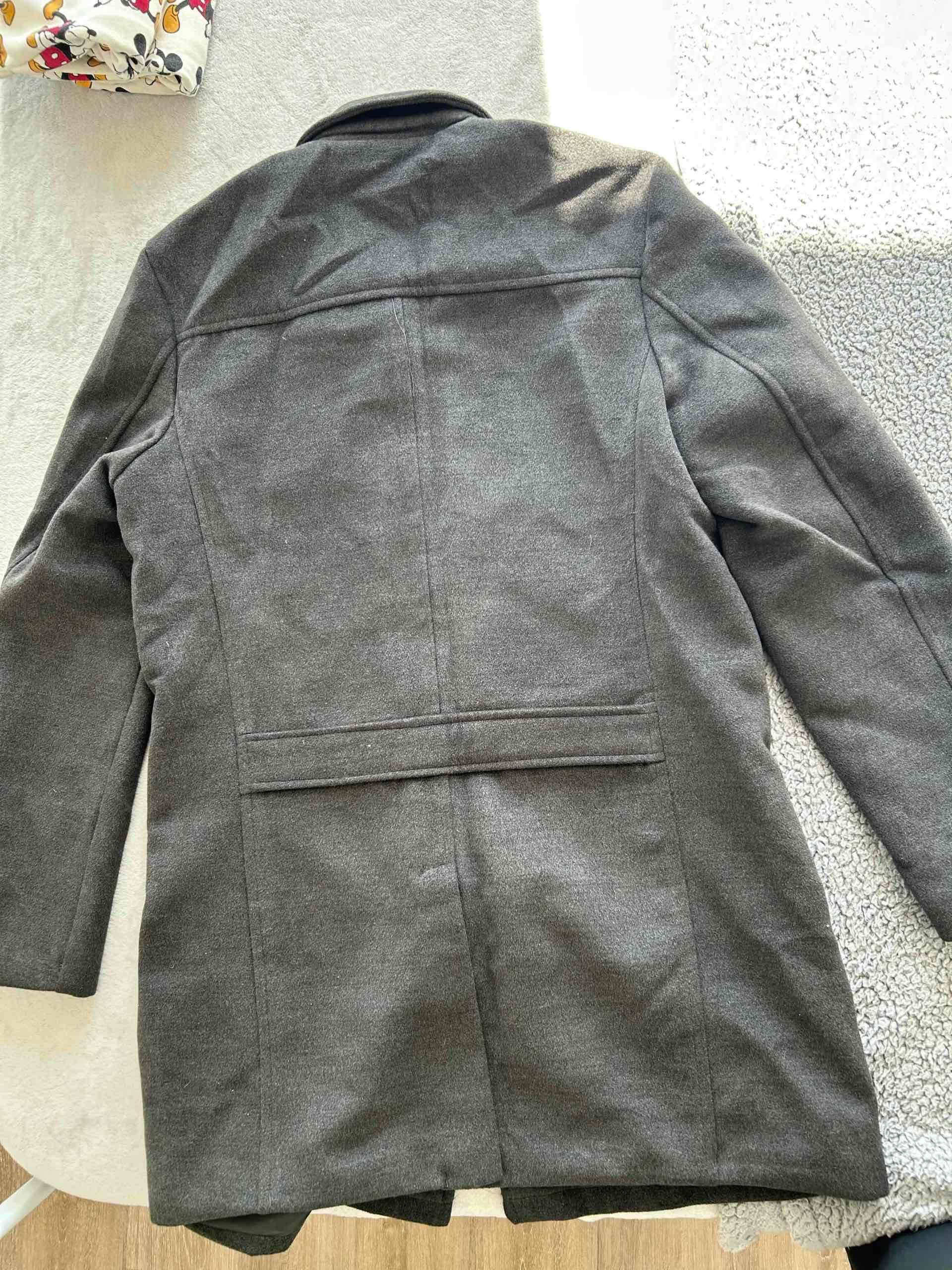 Abrigo gris largo para hombre - miniatura 4