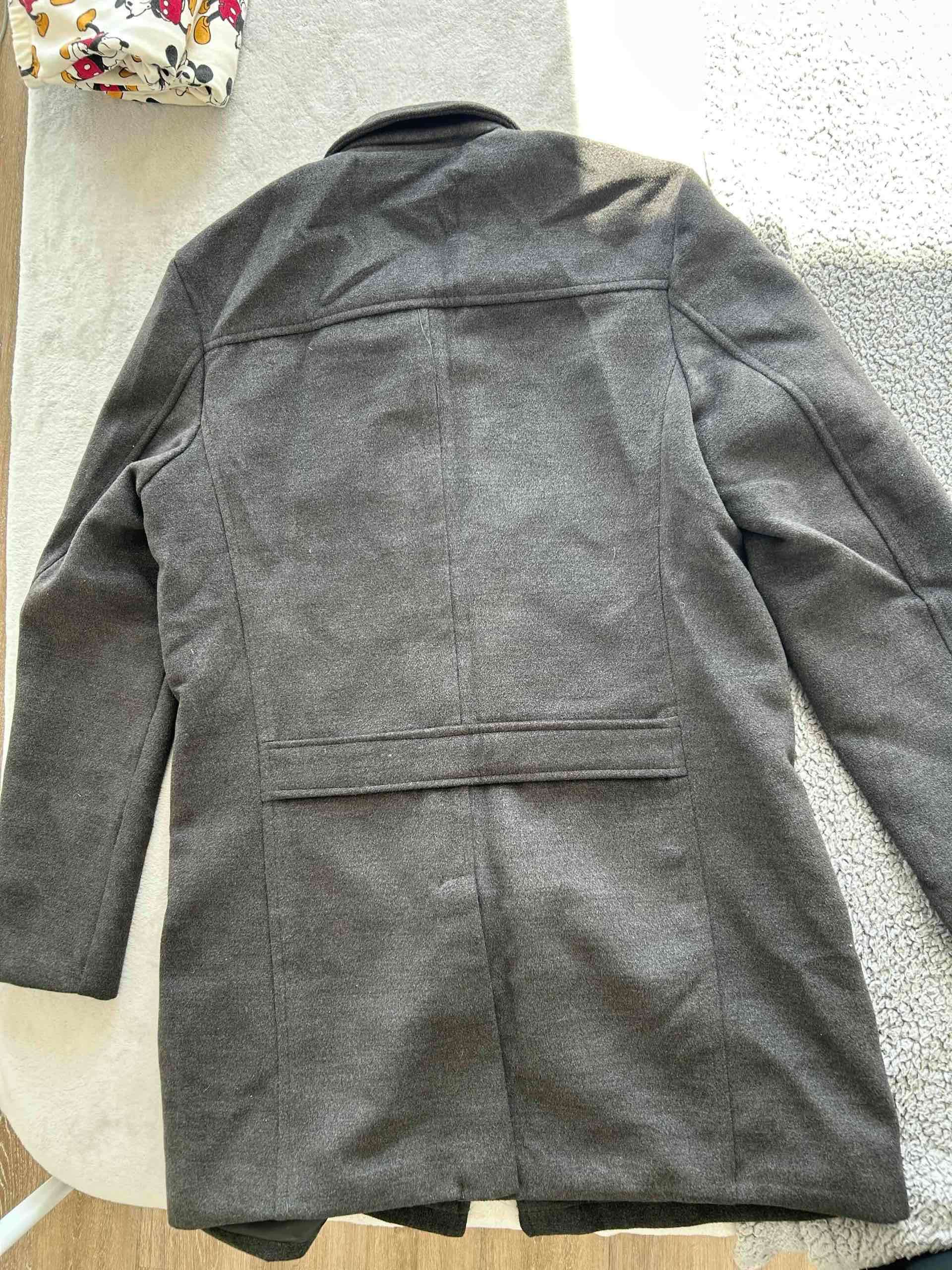 Abrigo gris largo para hombre - miniatura 5