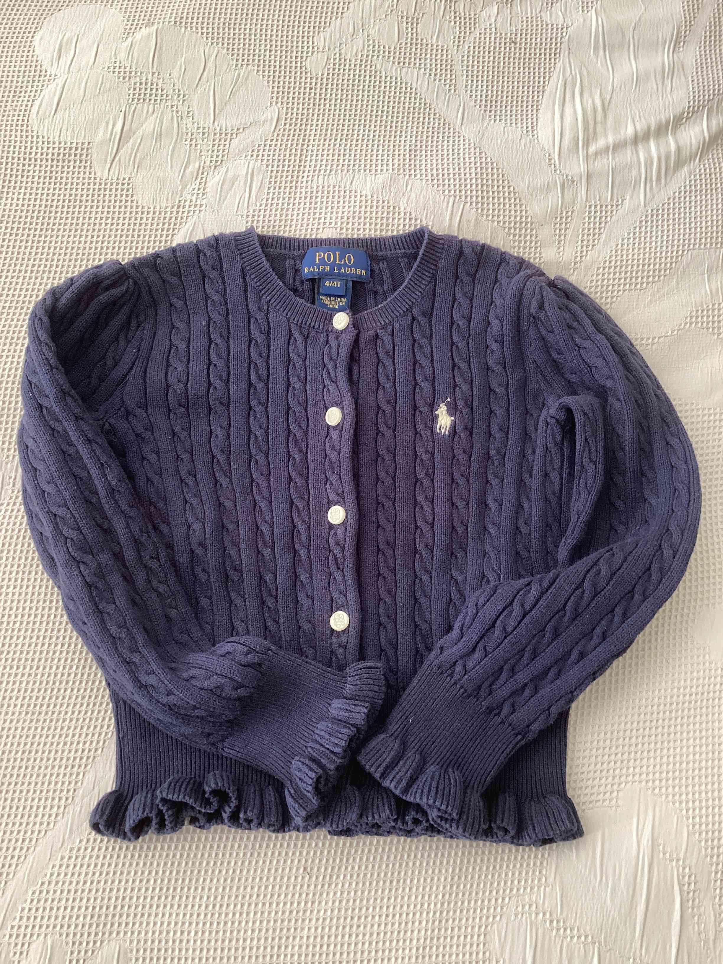 Chaleco azul marino Polo Ralph Lauren para niña - miniatura 1