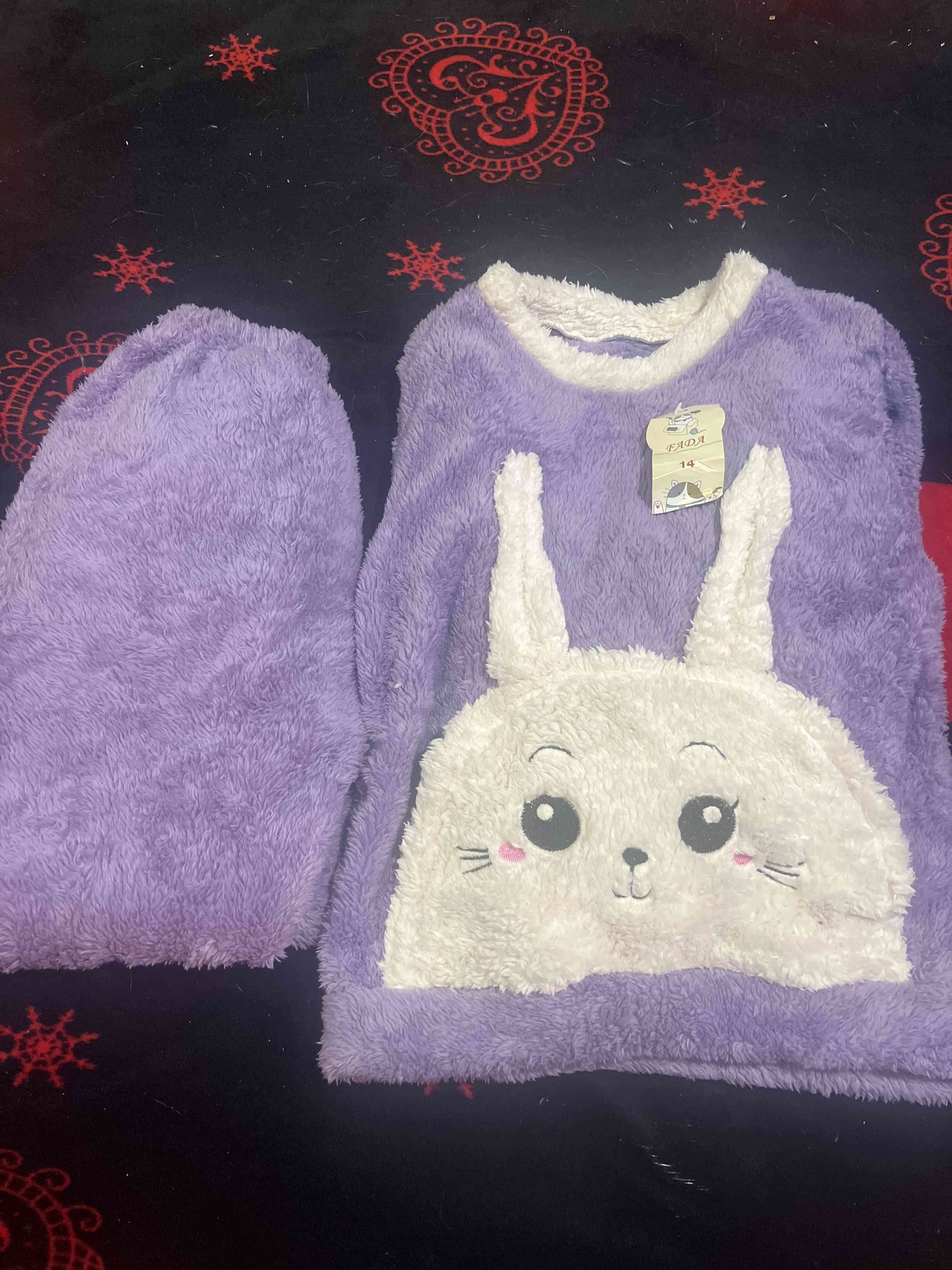 Pijama polar morado dos piezas - miniatura 1