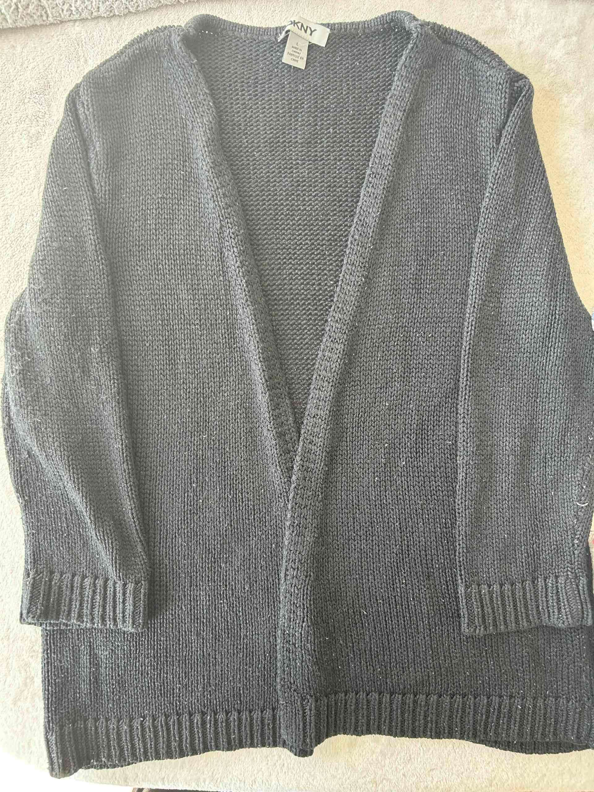 Cárdigan negro DKNY - miniatura 1