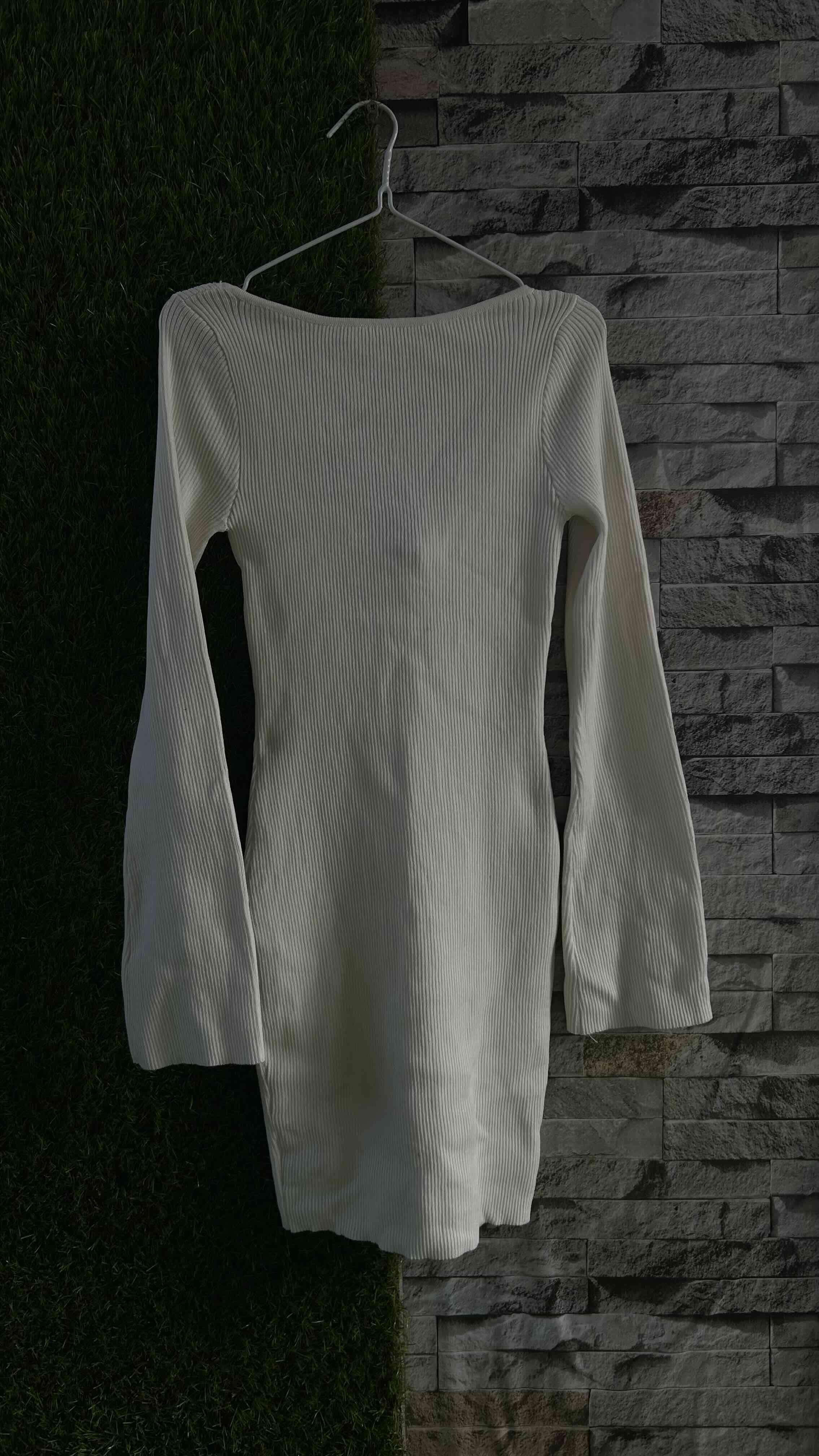 Vestido blanco tejido - miniatura 1