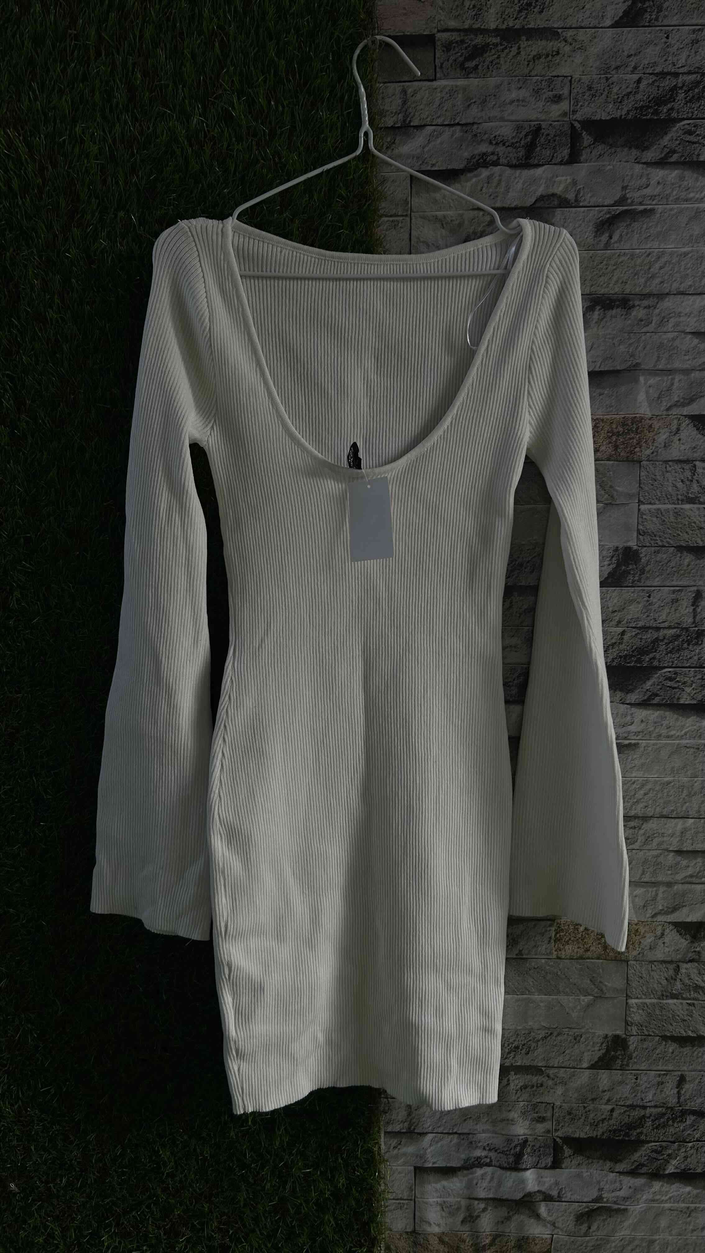 Vestido blanco tejido - miniatura 2