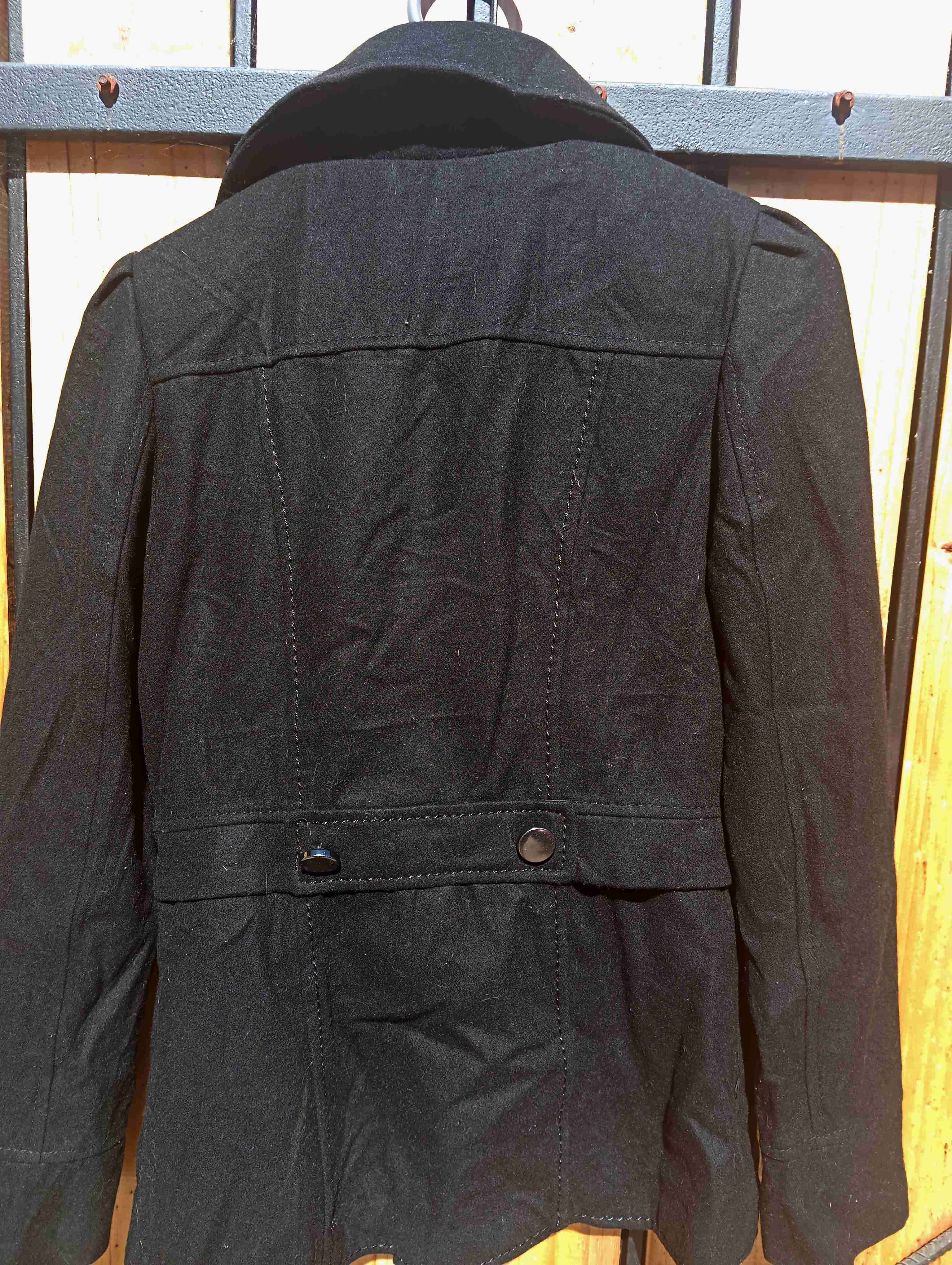 Abrigo negro mujer - miniatura 1