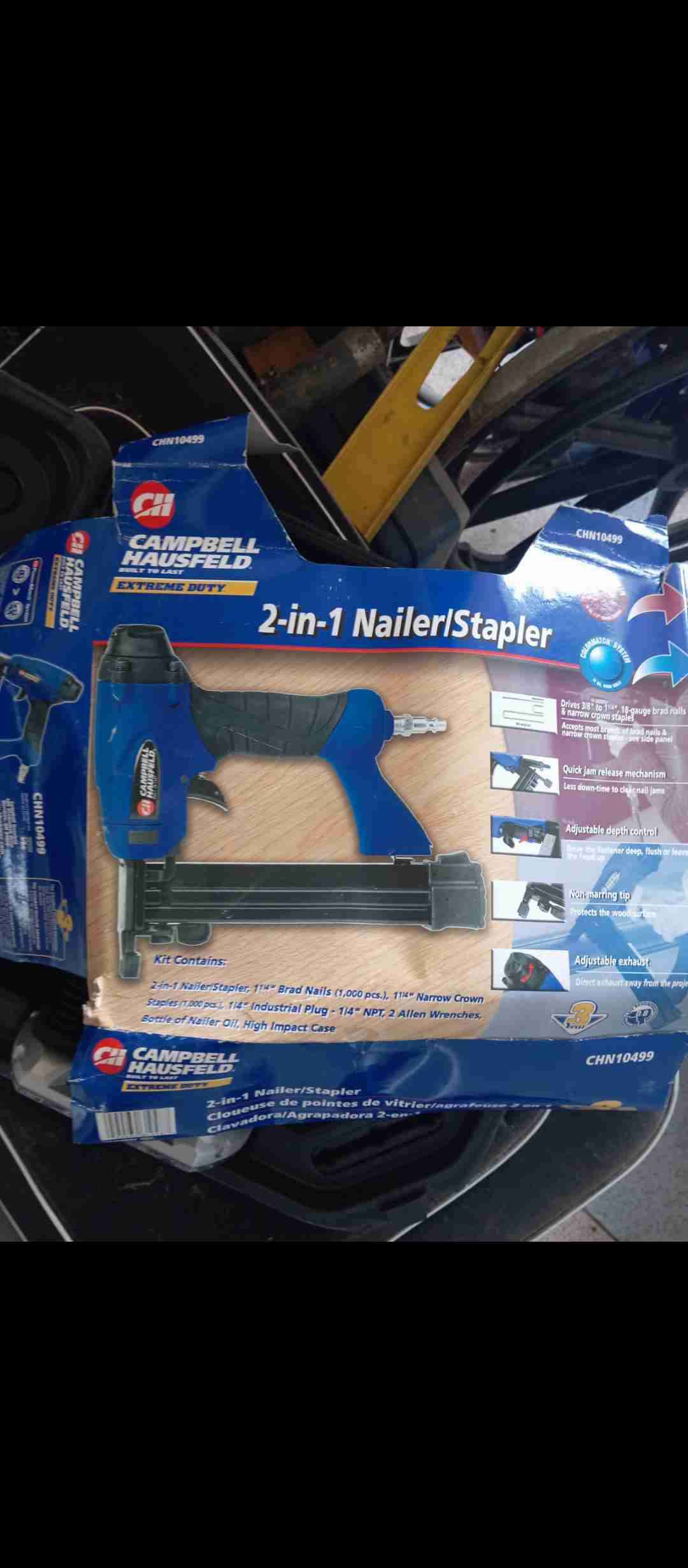 Clavadora engrampadora Campbell Hausfeld 2 en 1 - miniatura 1