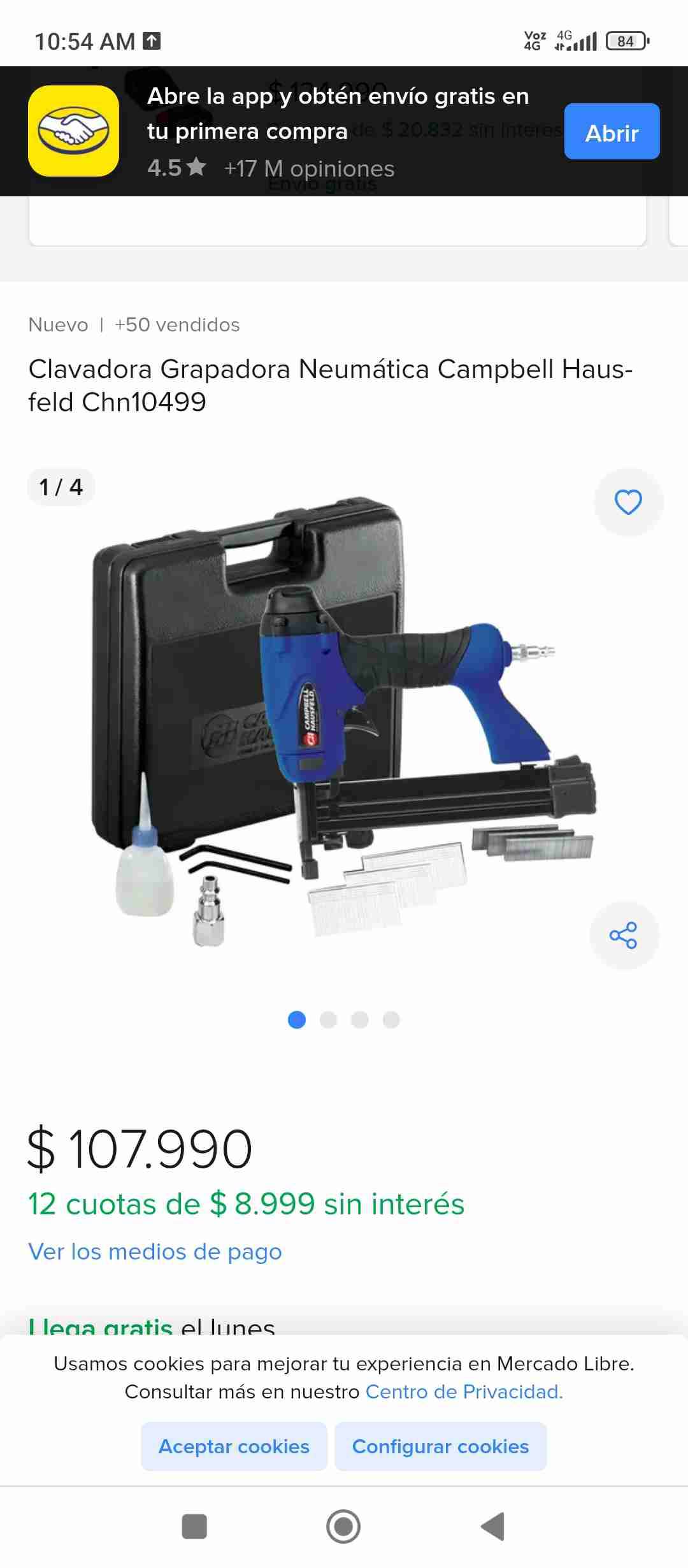 Clavadora engrampadora Campbell Hausfeld 2 en 1 - miniatura 2