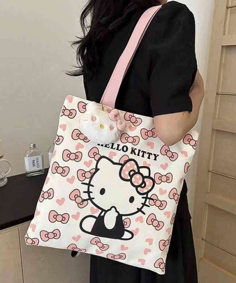 Bolso tote Hello Kitty blanco