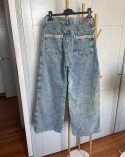 Jeans mujer wide leg lolita pocket - miniatura 5