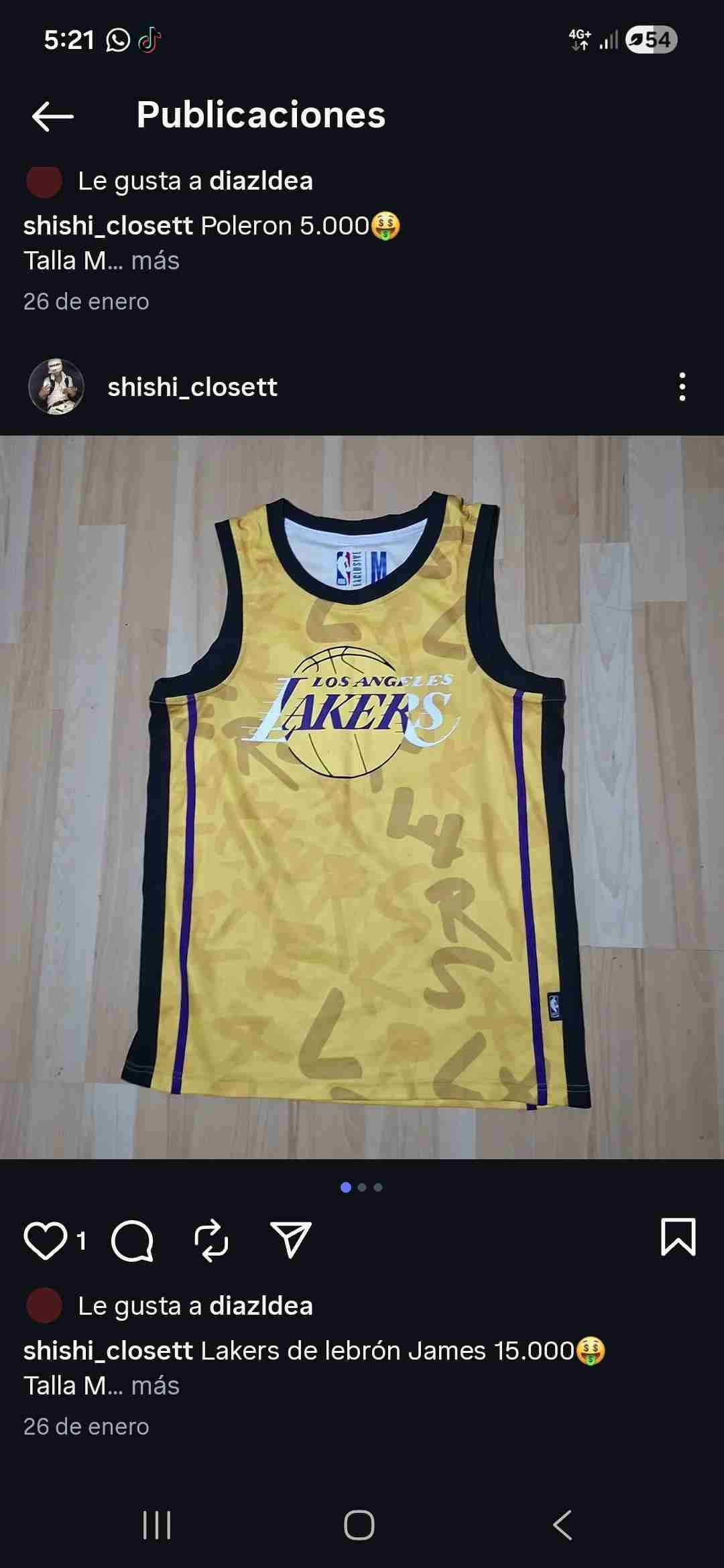 Camiseta Lakers Lebron James M - miniatura 1