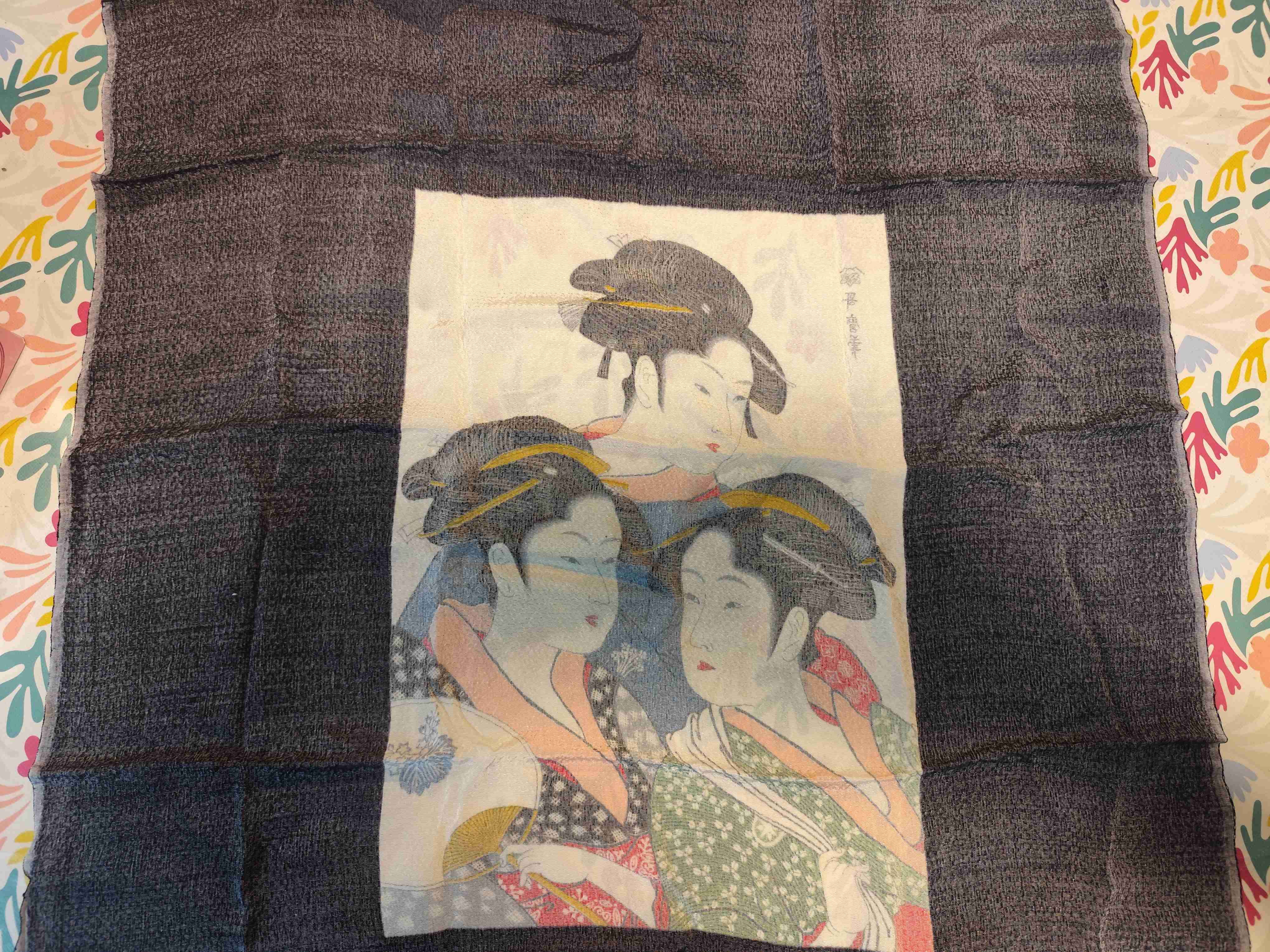 Tela furoshiki decorativa japonesa - miniatura 4