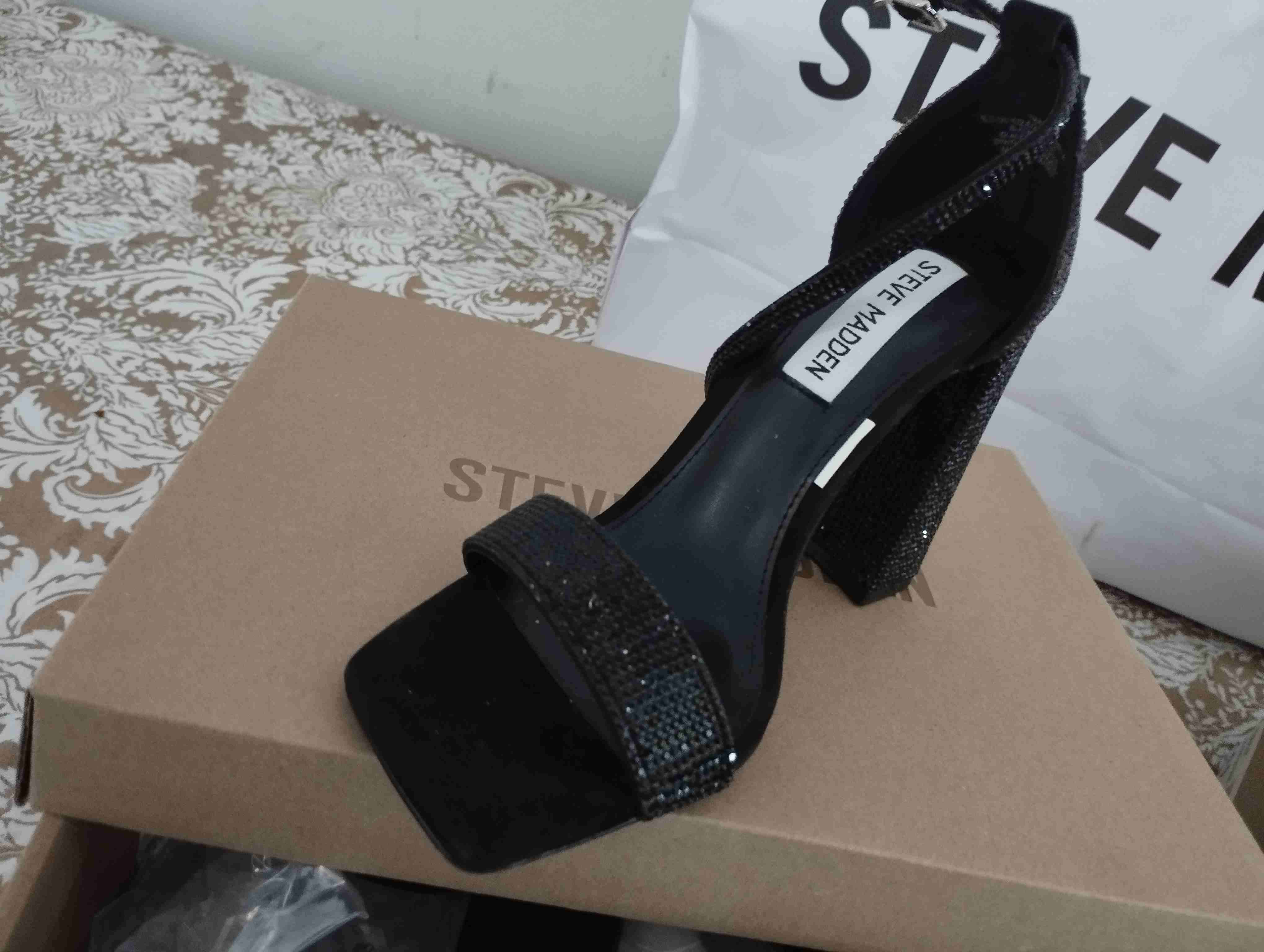 Tacones Steve Madden negros y plateados - miniatura 2
