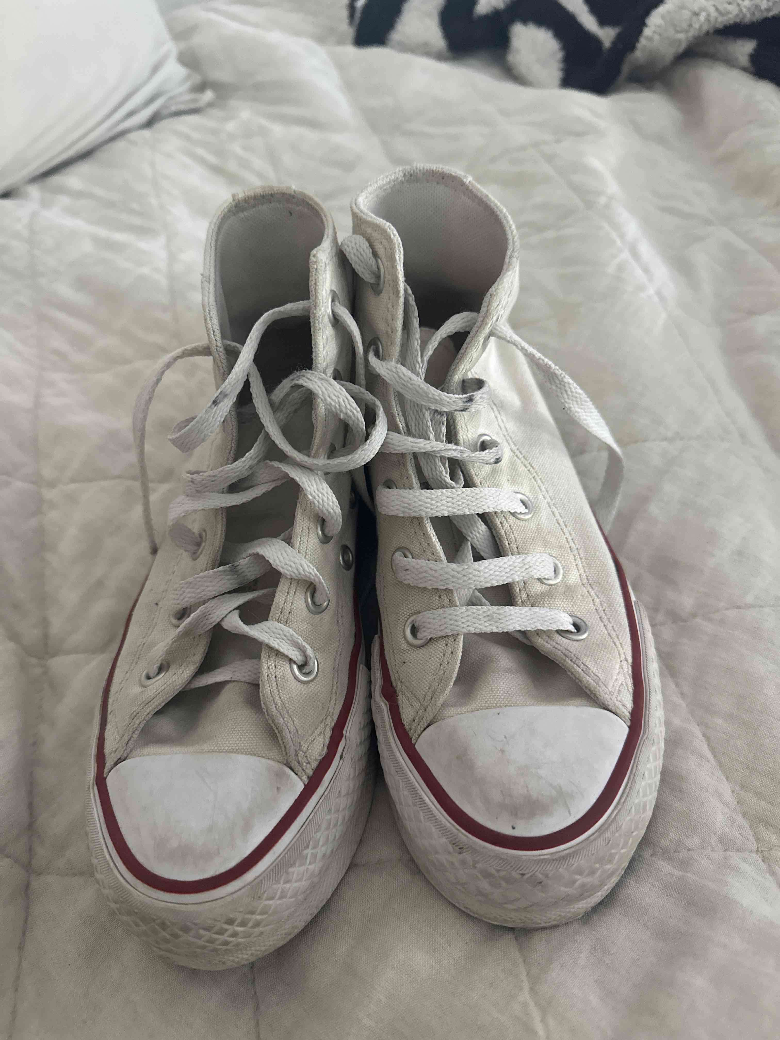 Zapatillas CONVERSE blancas de lona - miniatura 2