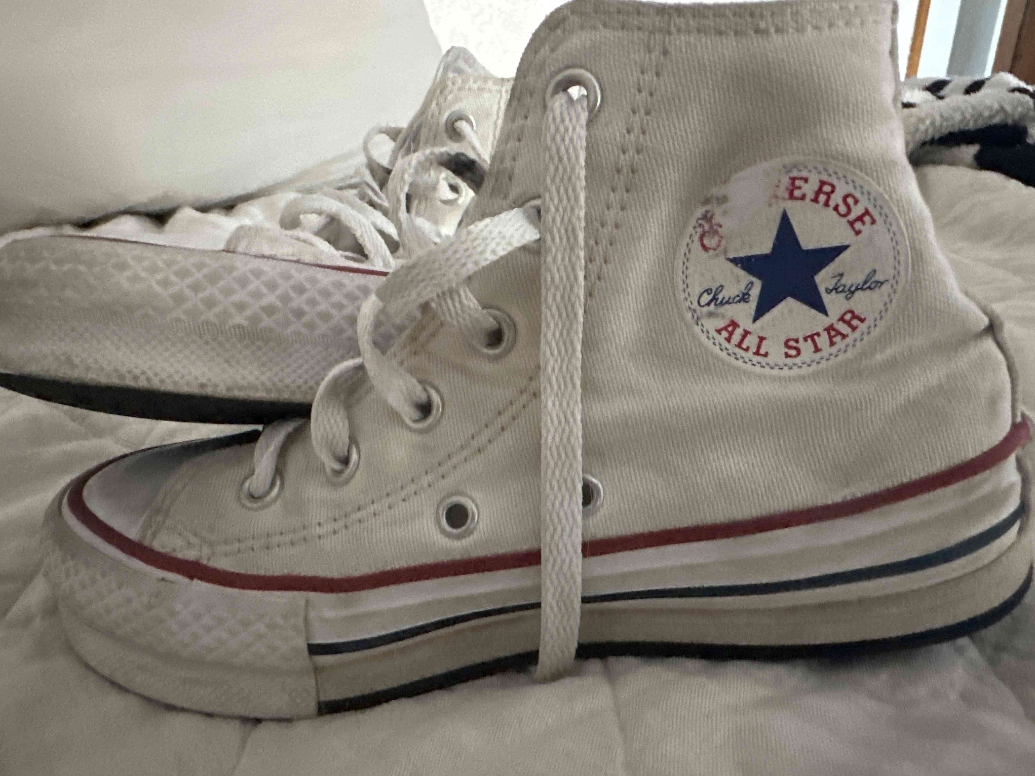 Zapatillas CONVERSE blancas de lona - miniatura 3