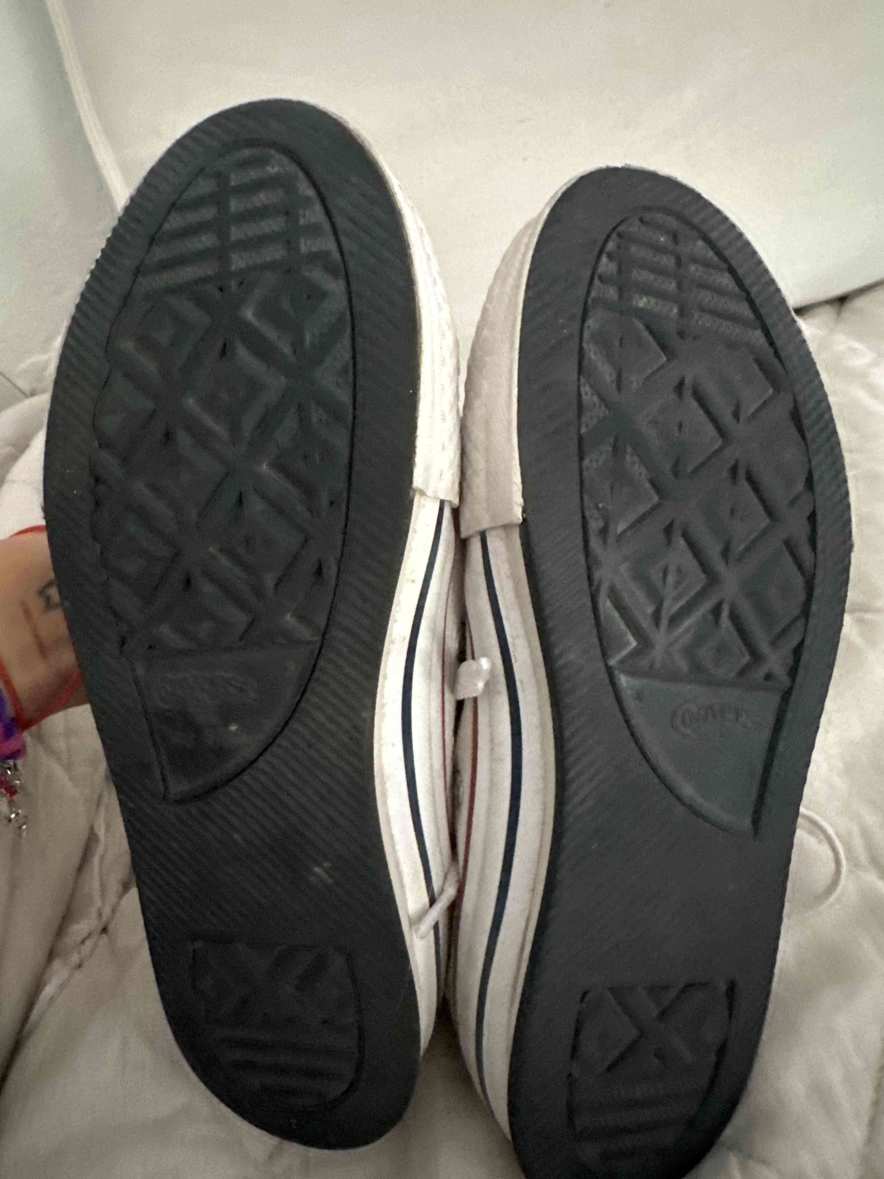 Zapatillas CONVERSE blancas de lona - miniatura 4