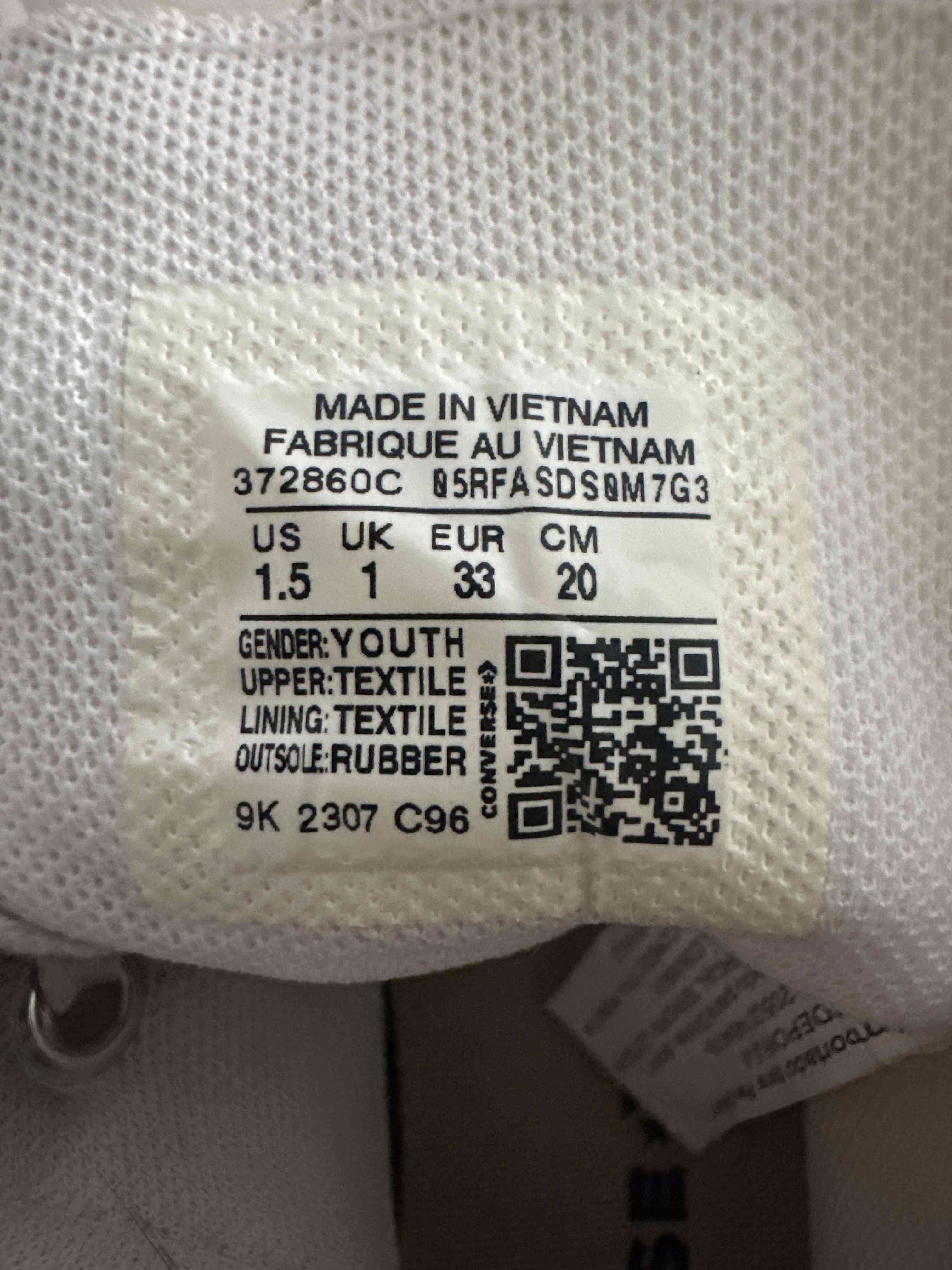 Zapatillas CONVERSE blancas de lona - miniatura 5