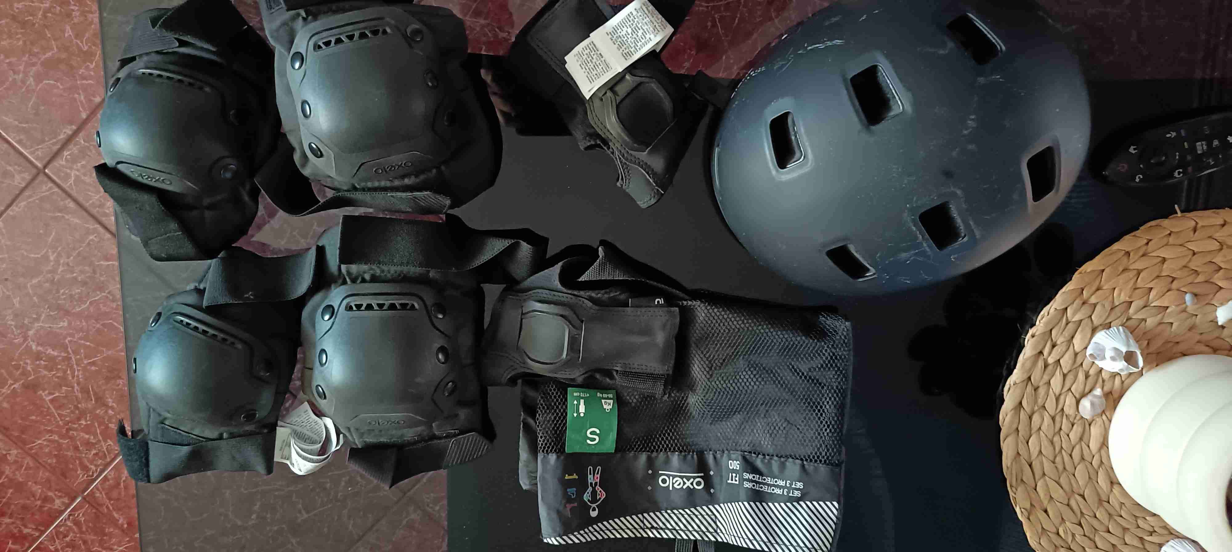 Set de protección Oxelo con casco - miniatura 1