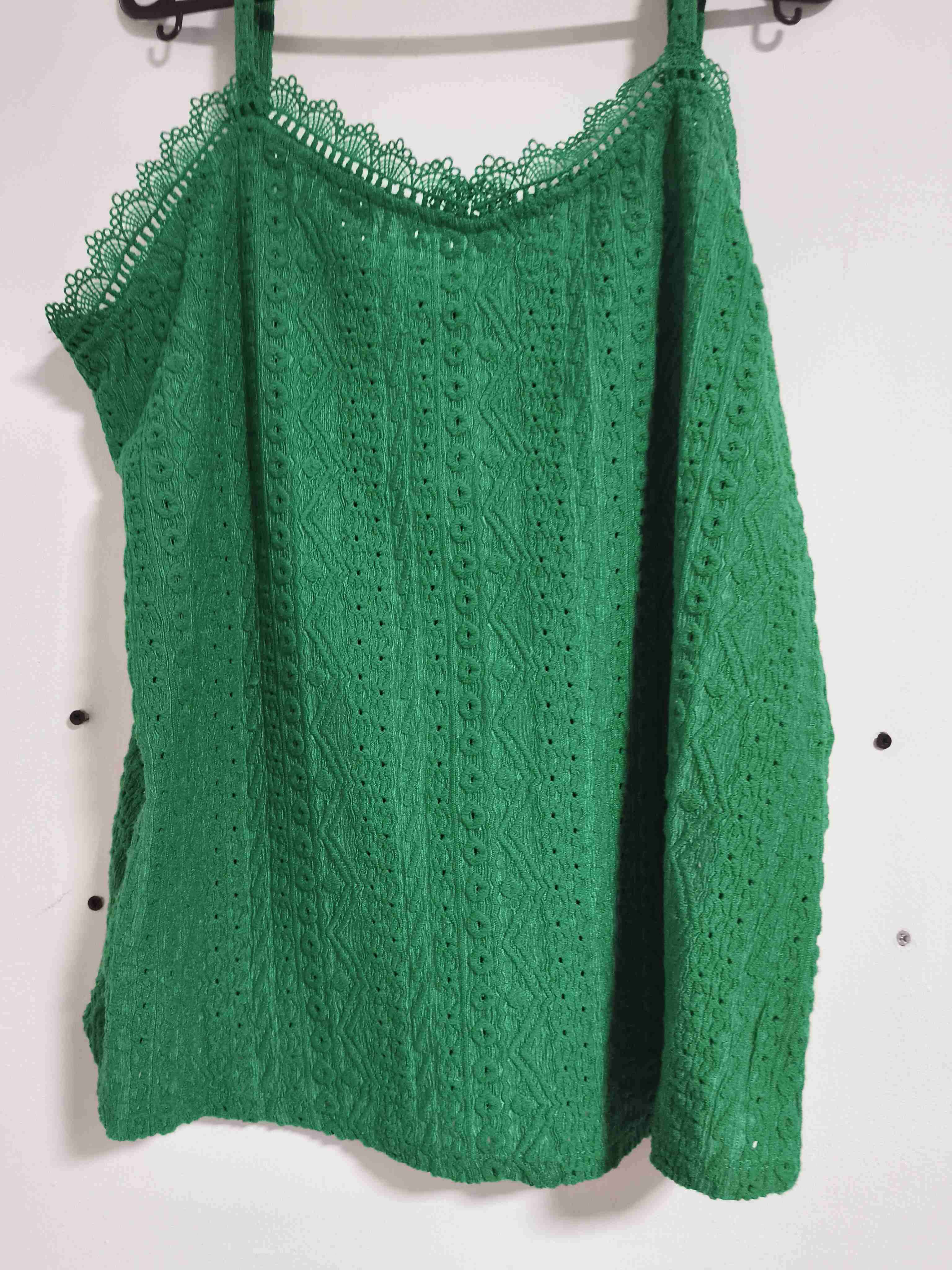 Polera verde encaje - miniatura 1