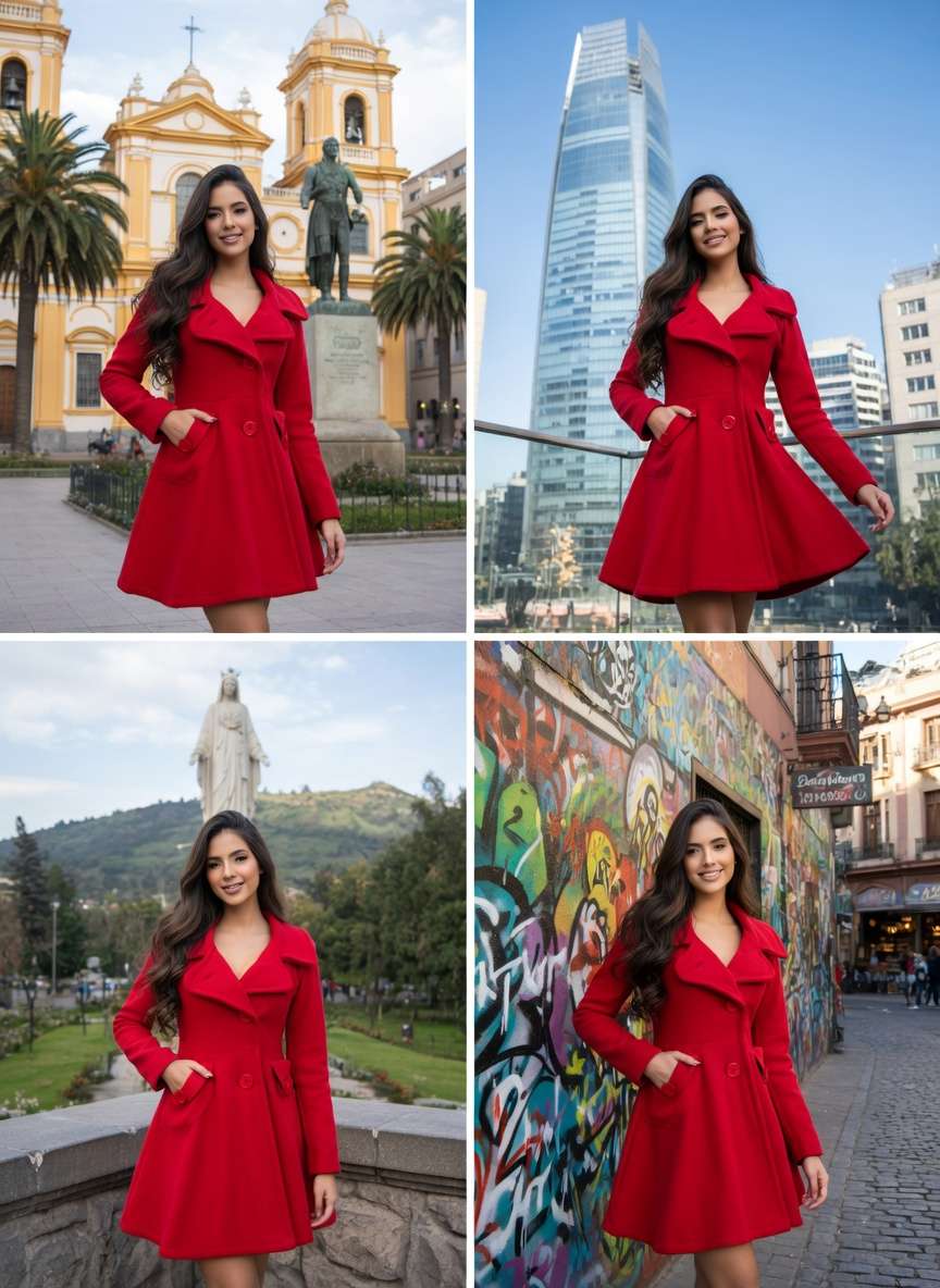 Abrigo rojo elegante corte princesa rojo