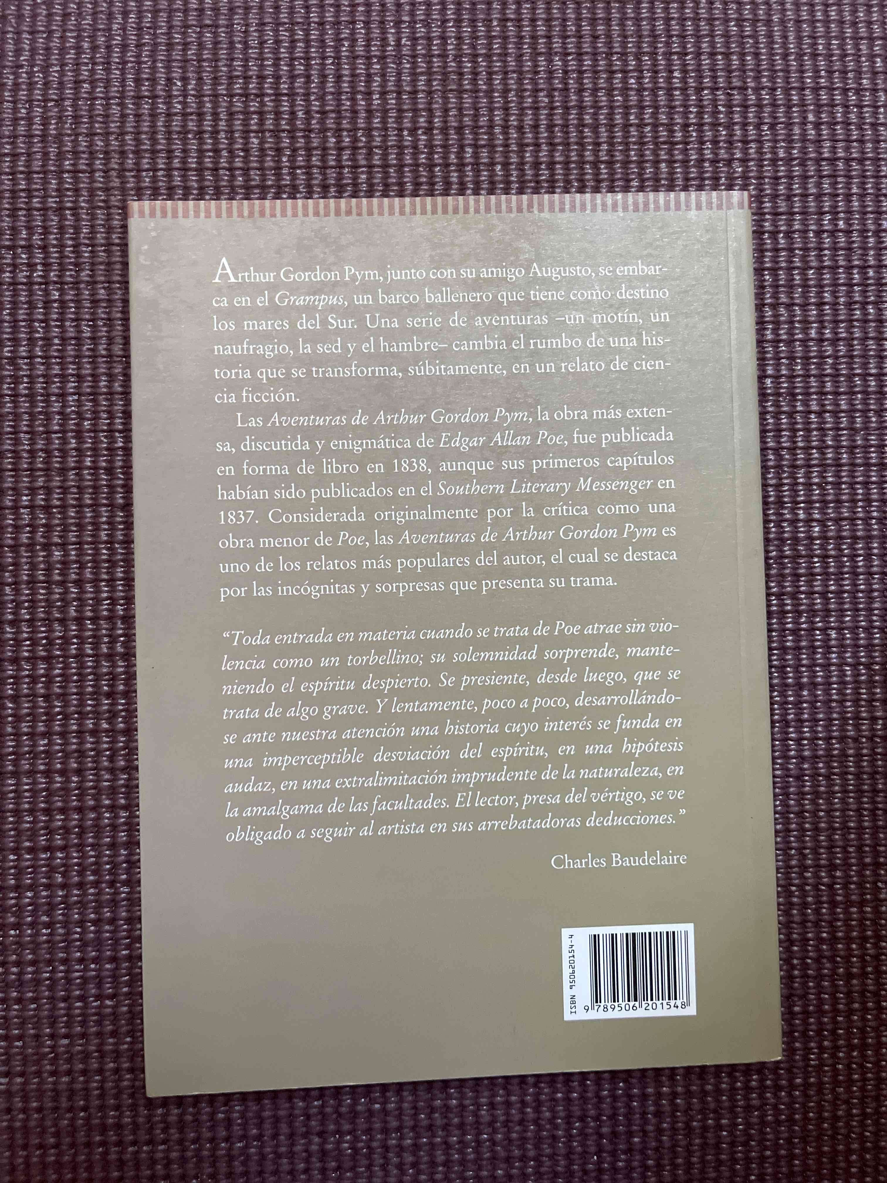 Libro Aventuras de Arthur Gordon Pym - miniatura 2