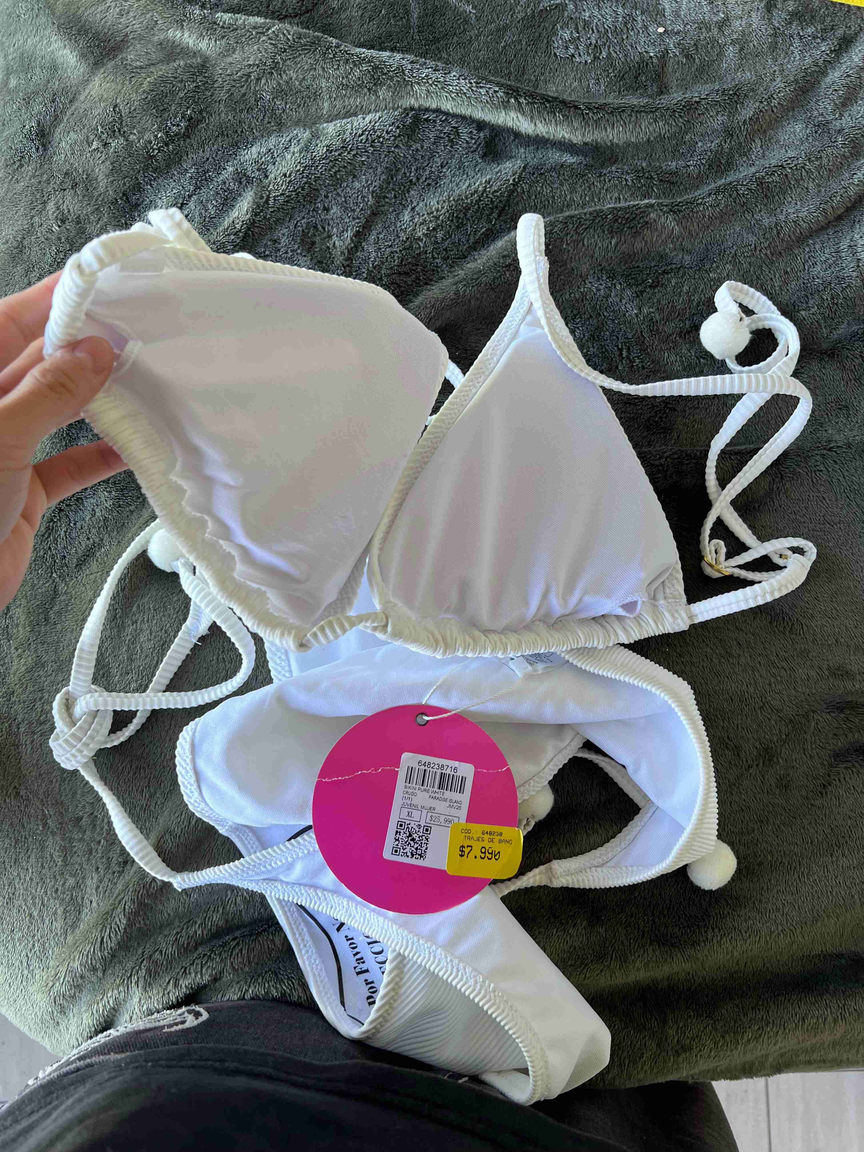 Bikini blanco de tirantes - miniatura 5