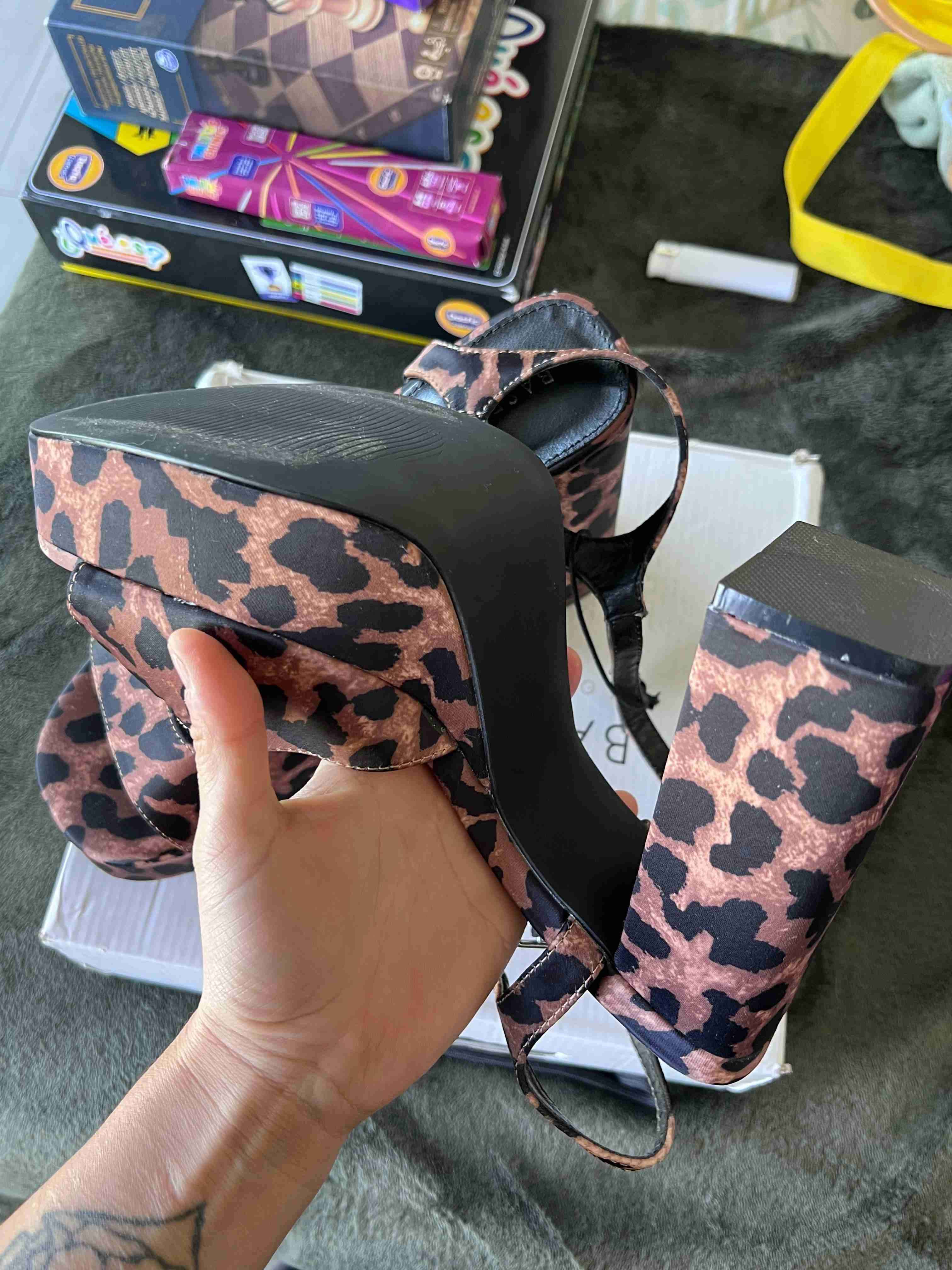 Sandalias plataforma animal print - miniatura 3