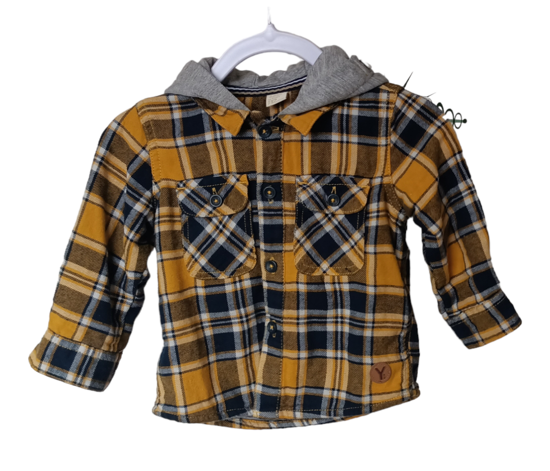 Camisa de bebé a cuadros - miniatura 2