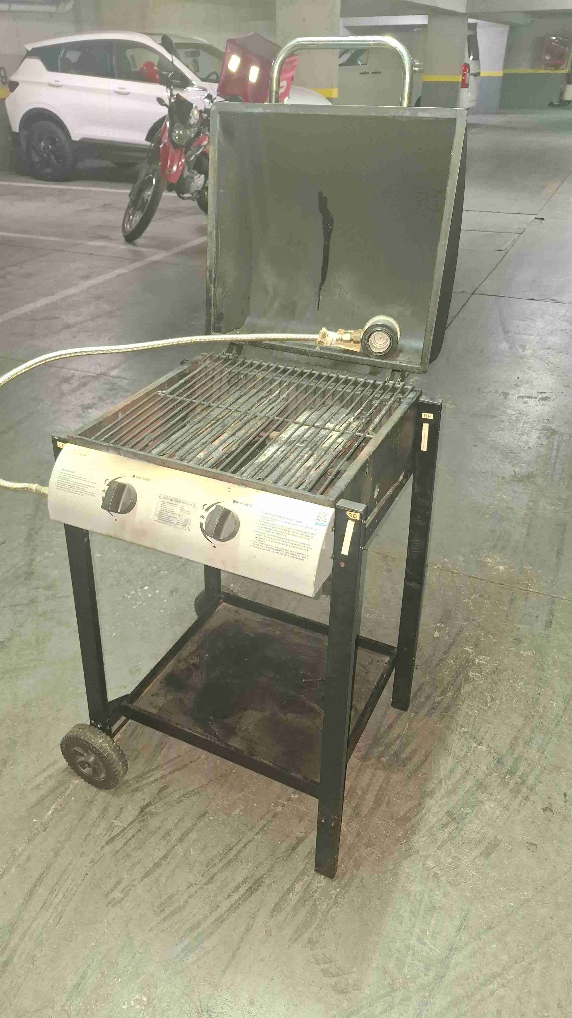 Parrilla a gas con ruedas - miniatura 2