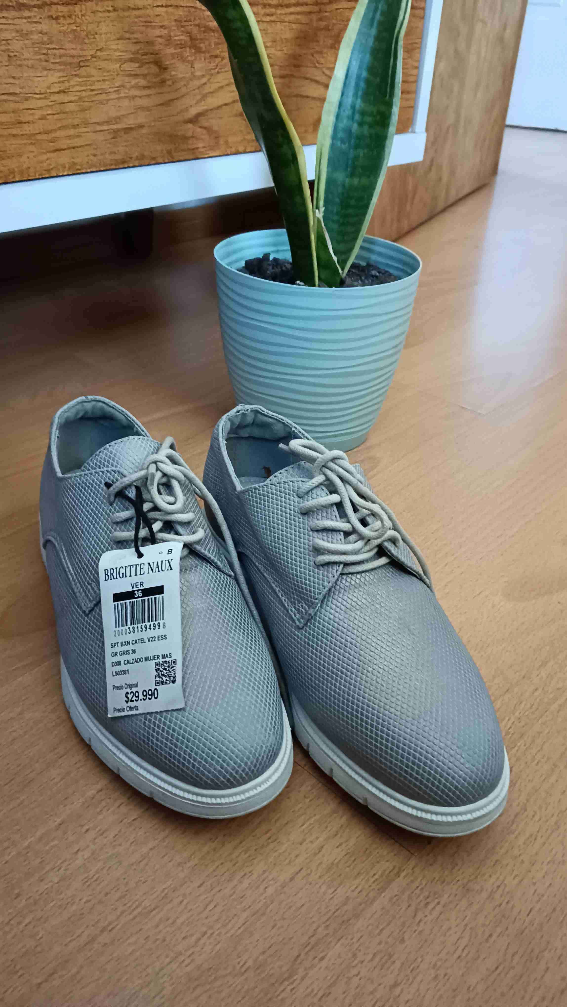 Zapatos gris Brigitte Naux - miniatura 1