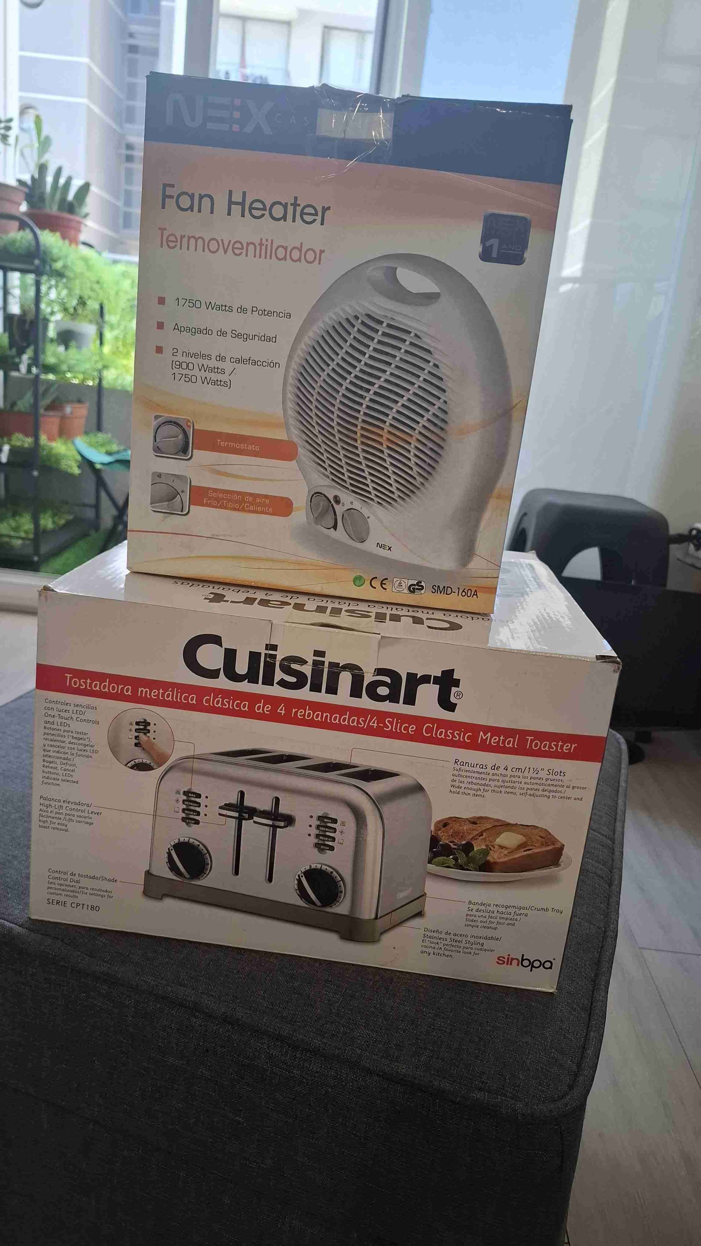 Tostador metálico Cuisinart 4 rebanadas