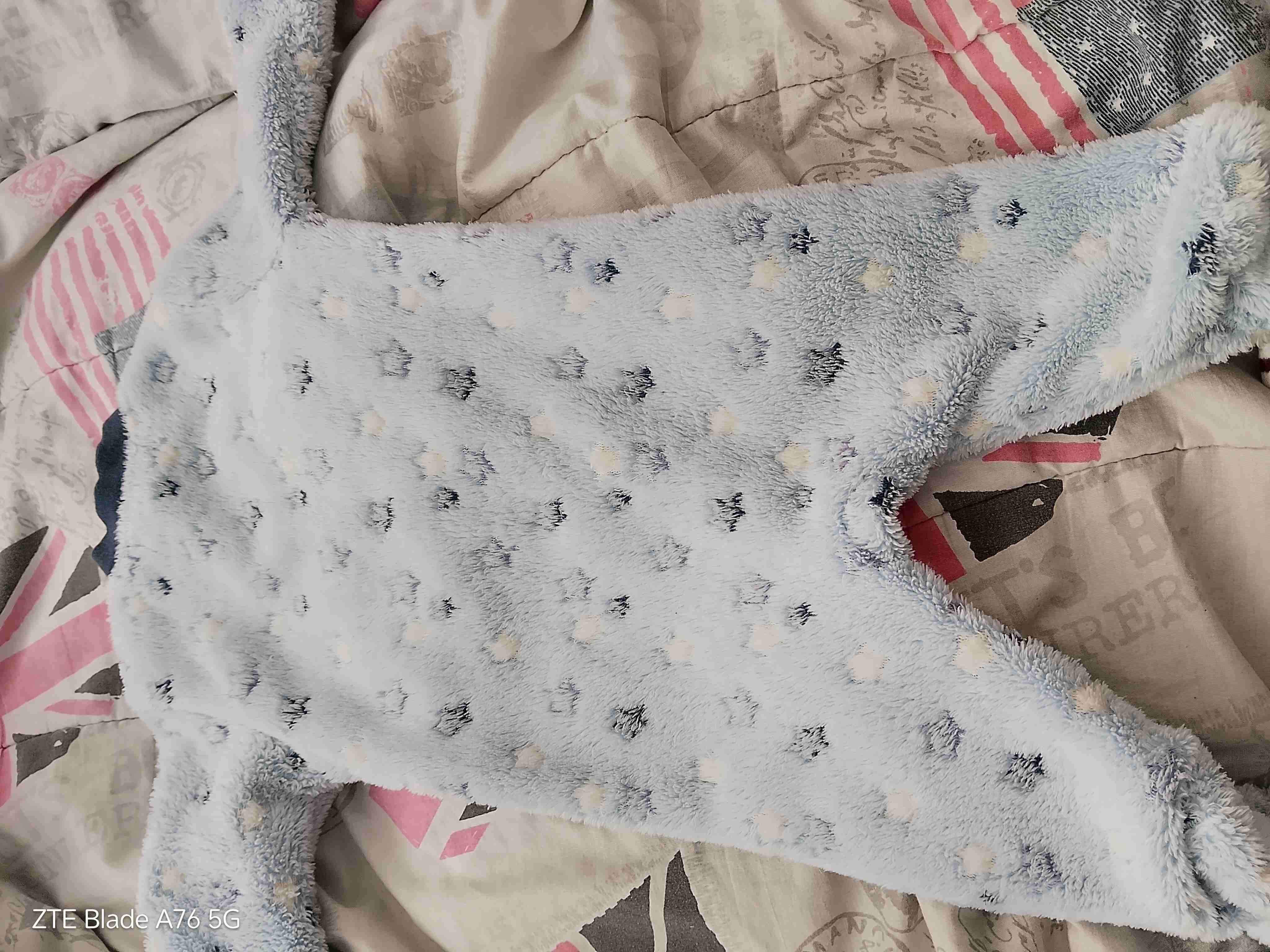 Pijama bebé polar celeste - miniatura 3