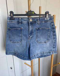 Shorts  Mujer de mezclilla azul - miniatura 1