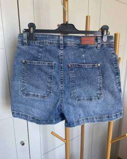 Shorts  Mujer de mezclilla azul - miniatura 2