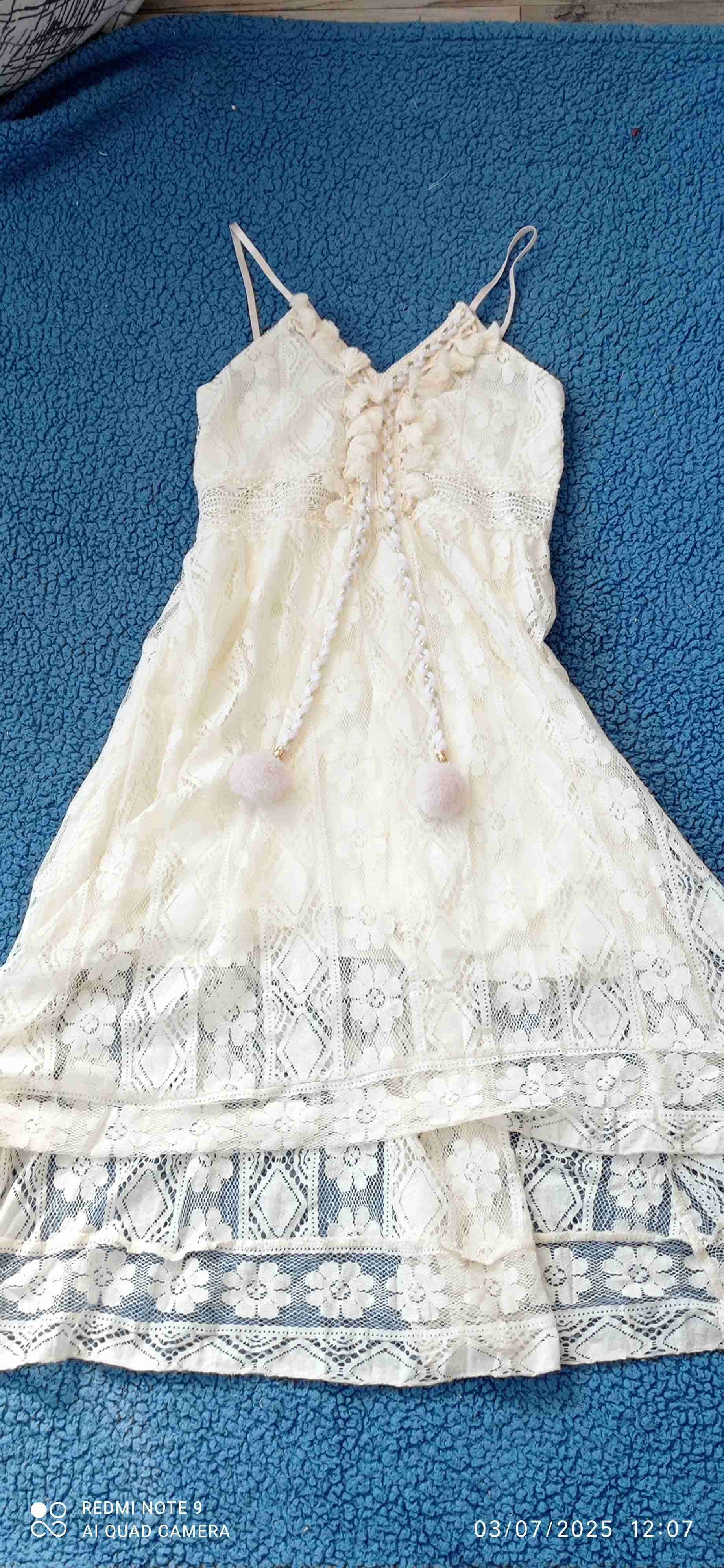 Vestido encaje blanco - miniatura 1