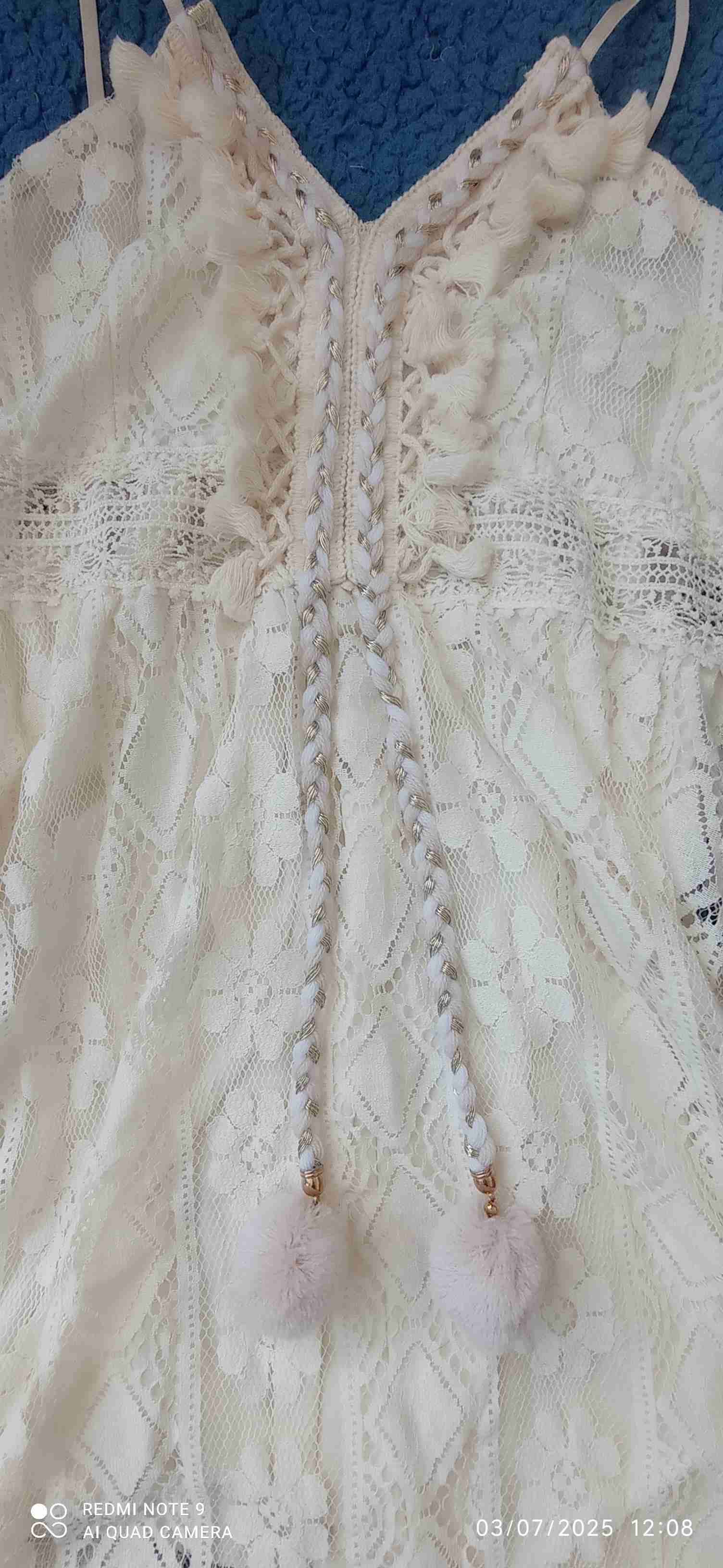 Vestido encaje blanco - miniatura 2