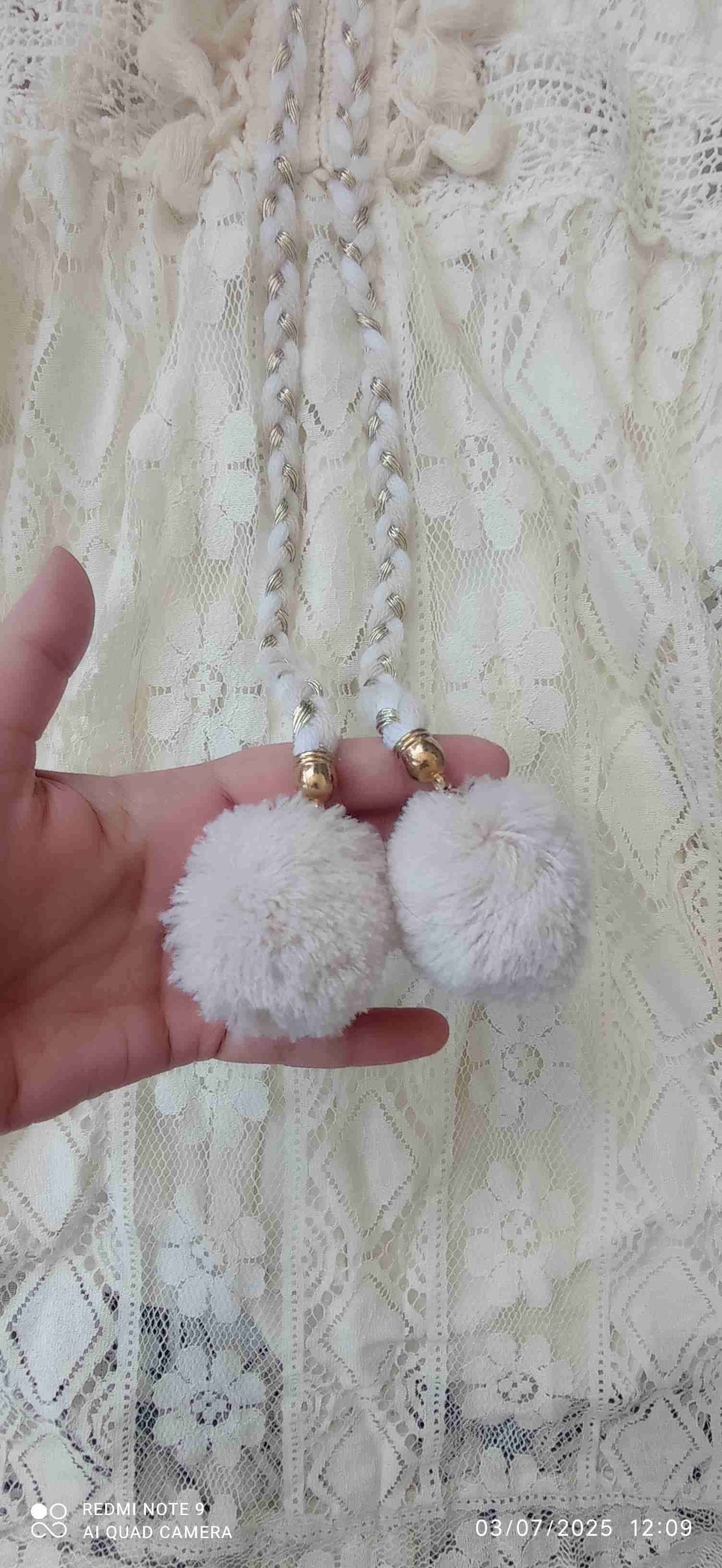 Vestido encaje blanco - miniatura 3