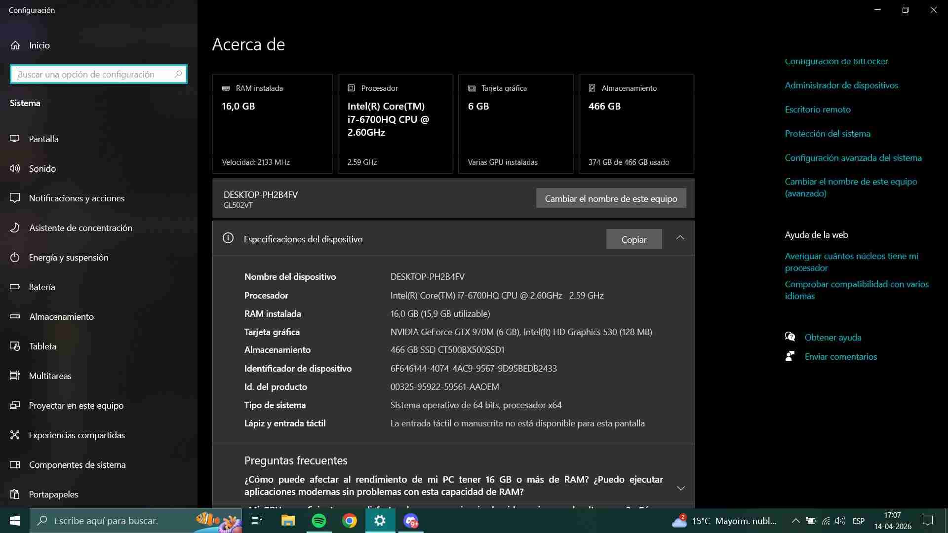 Notebook Asus gamer negra - miniatura 3