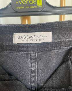 Shorts mujer de mezclilla gris oscuro - miniatura 3