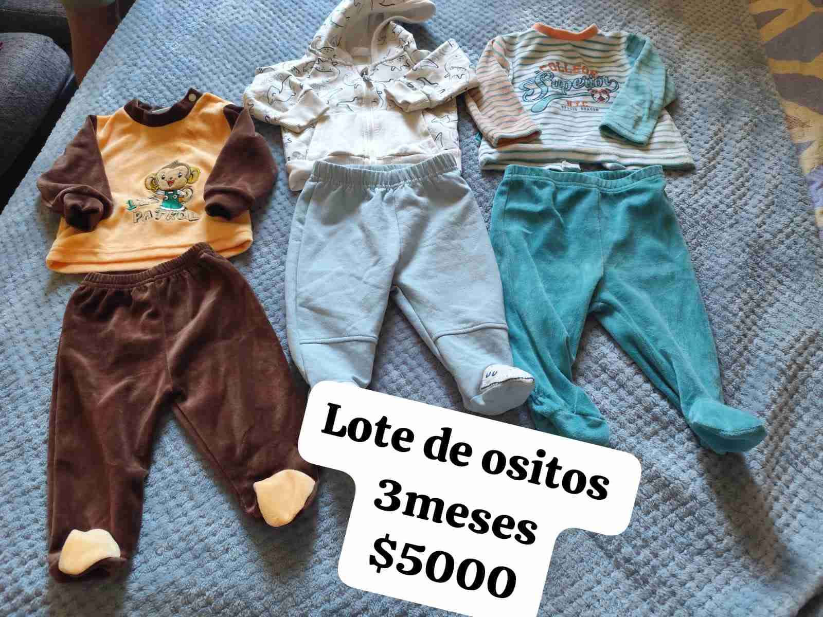 Lote de ropa para bebé 3 meses